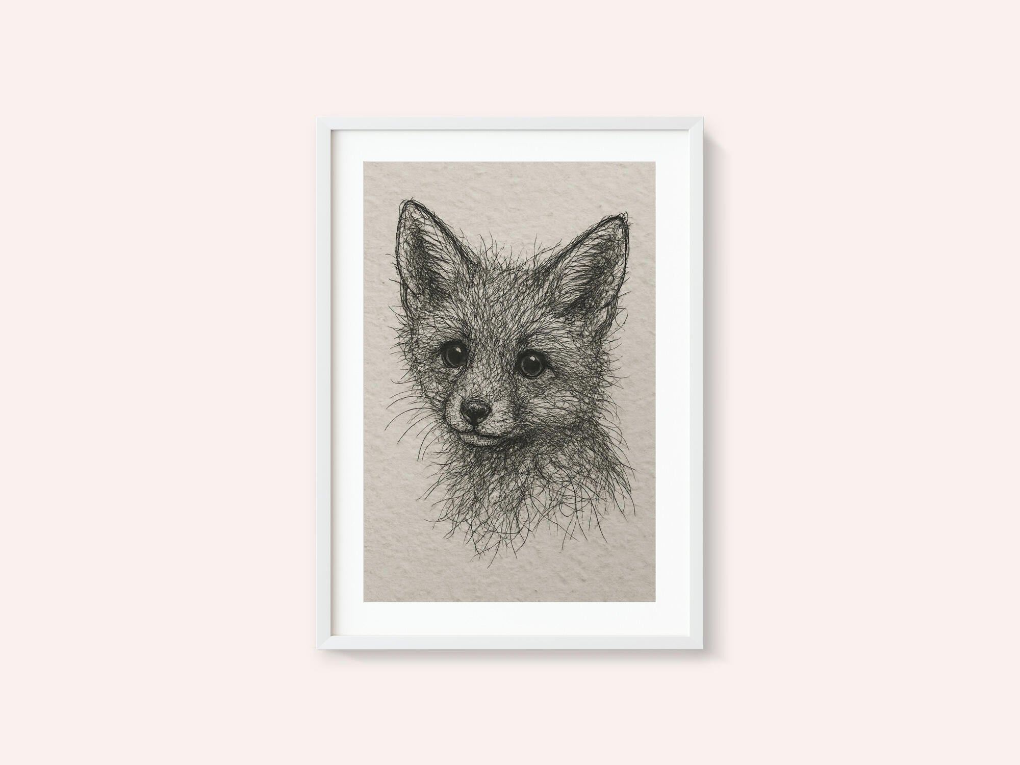 Cute Fox Kit Sketch