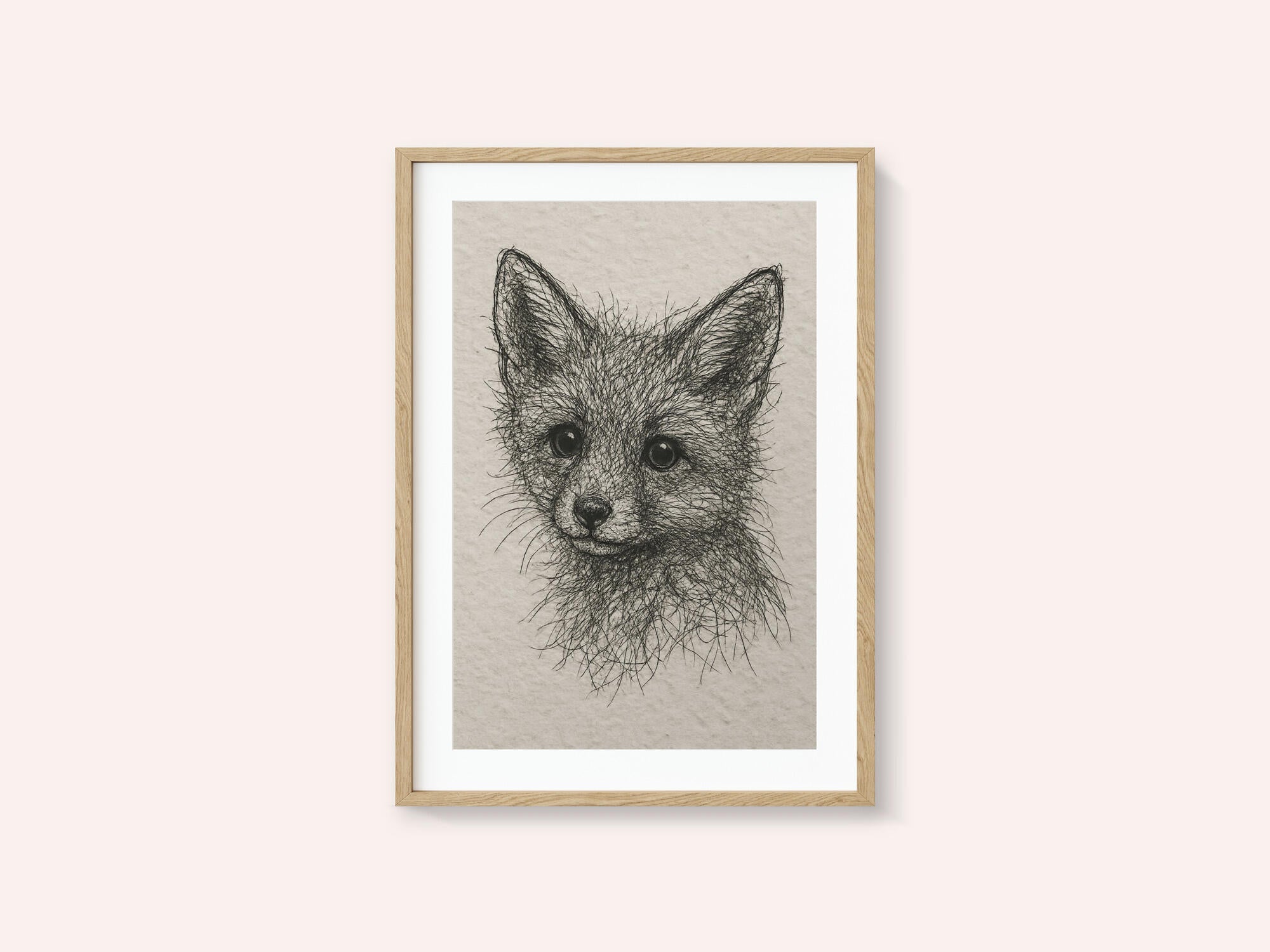 Cute Fox Kit Sketch