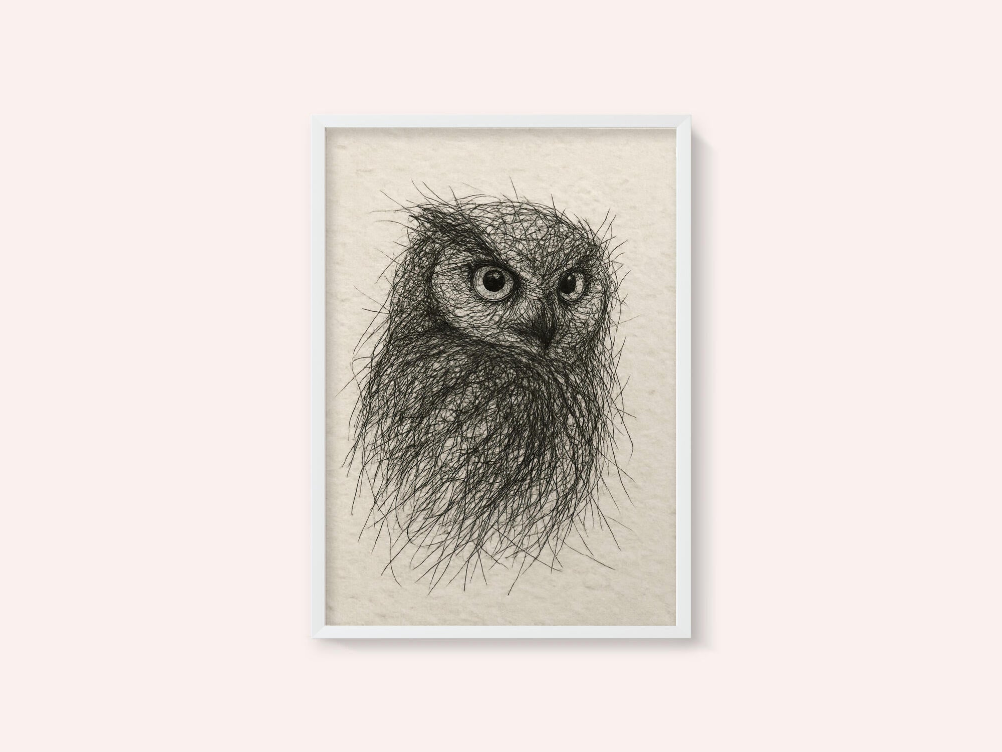 Scribbled Owl Gaze