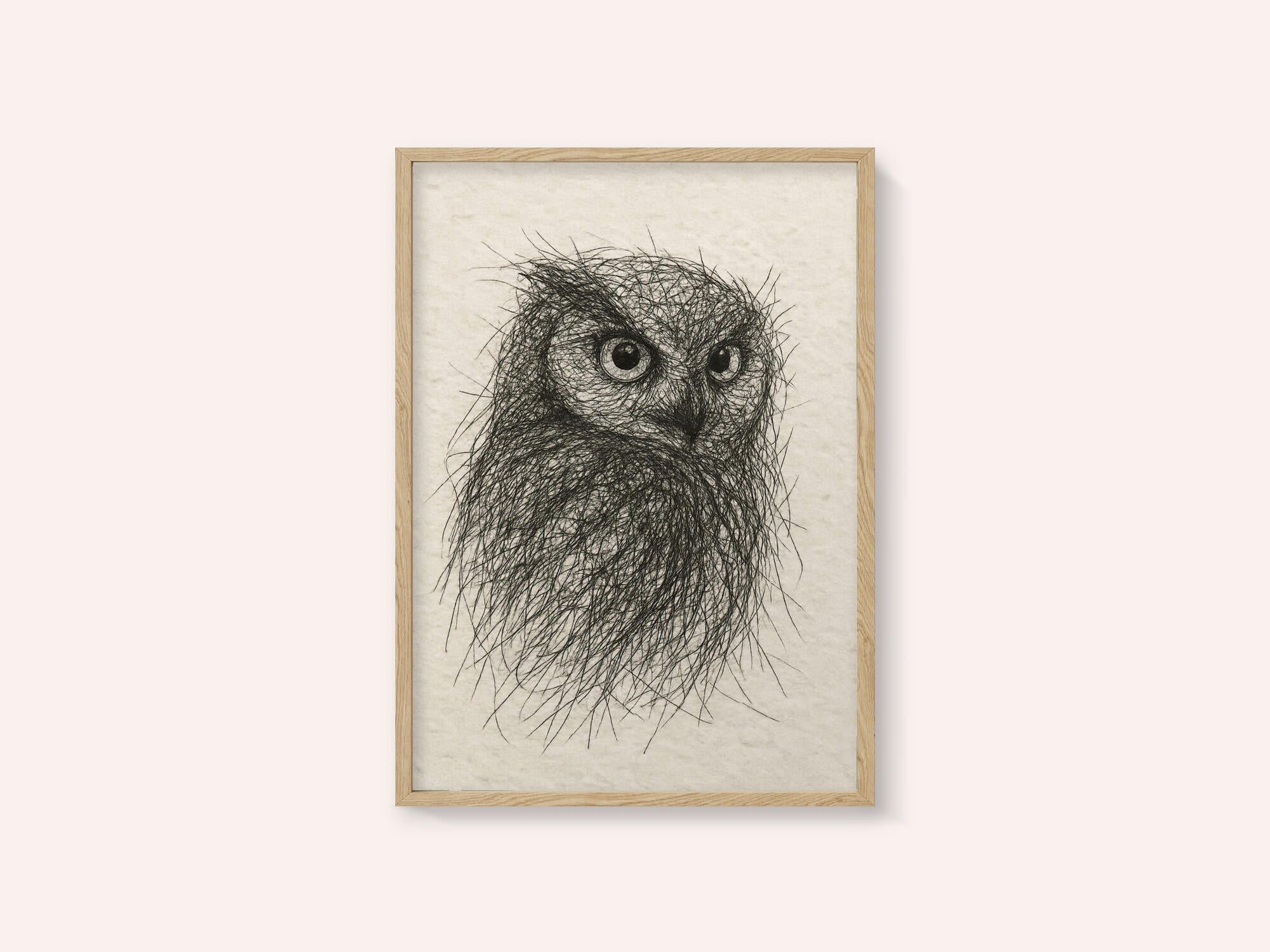 Scribbled Owl Gaze