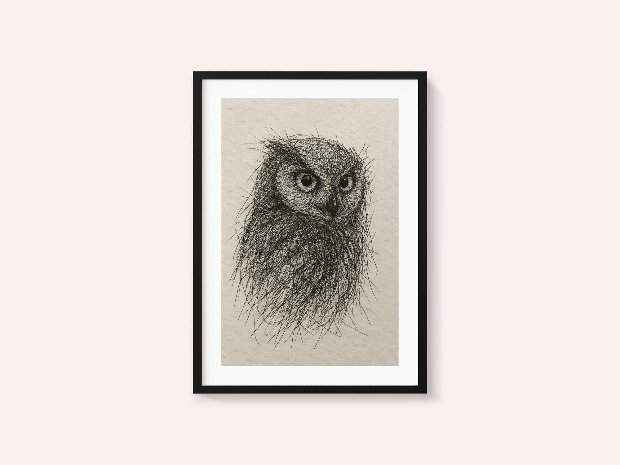 Scribbled Owl Gaze