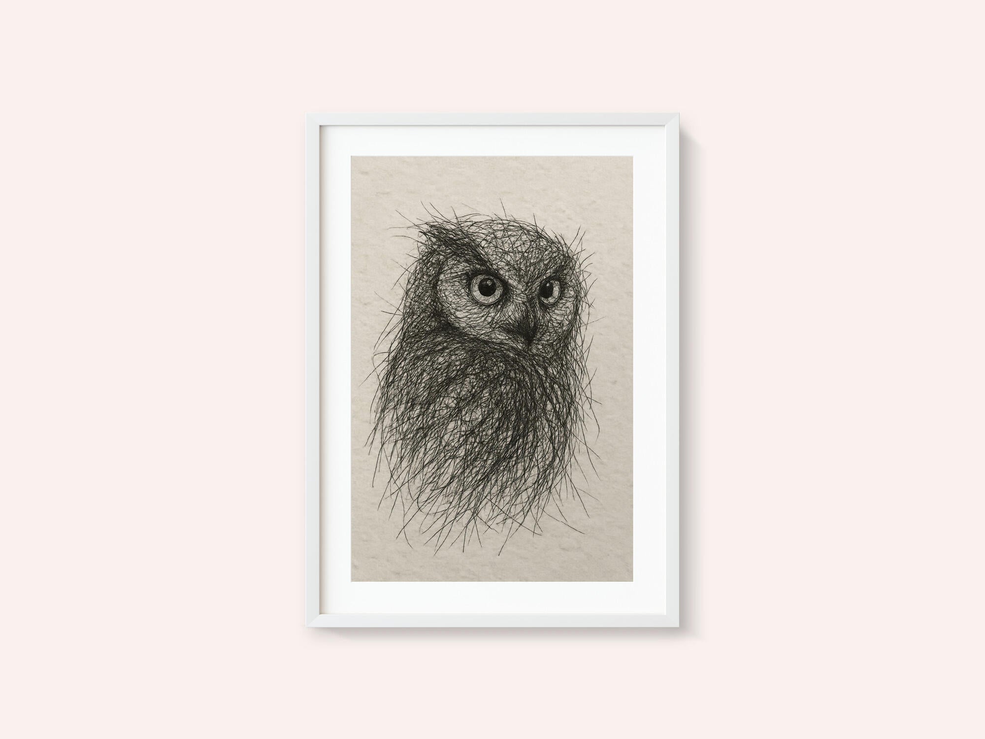 Scribbled Owl Gaze