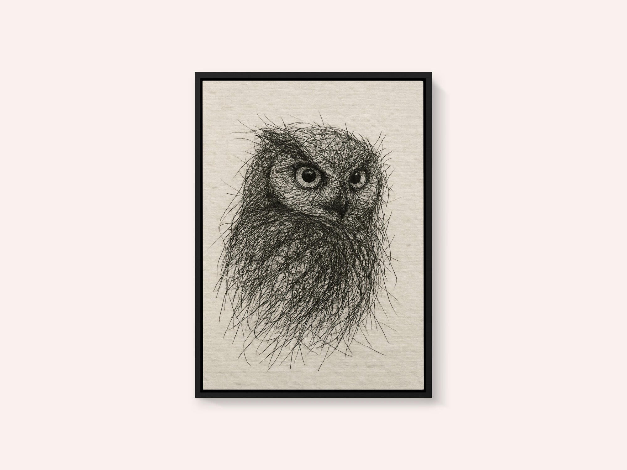 Scribbled Owl Gaze