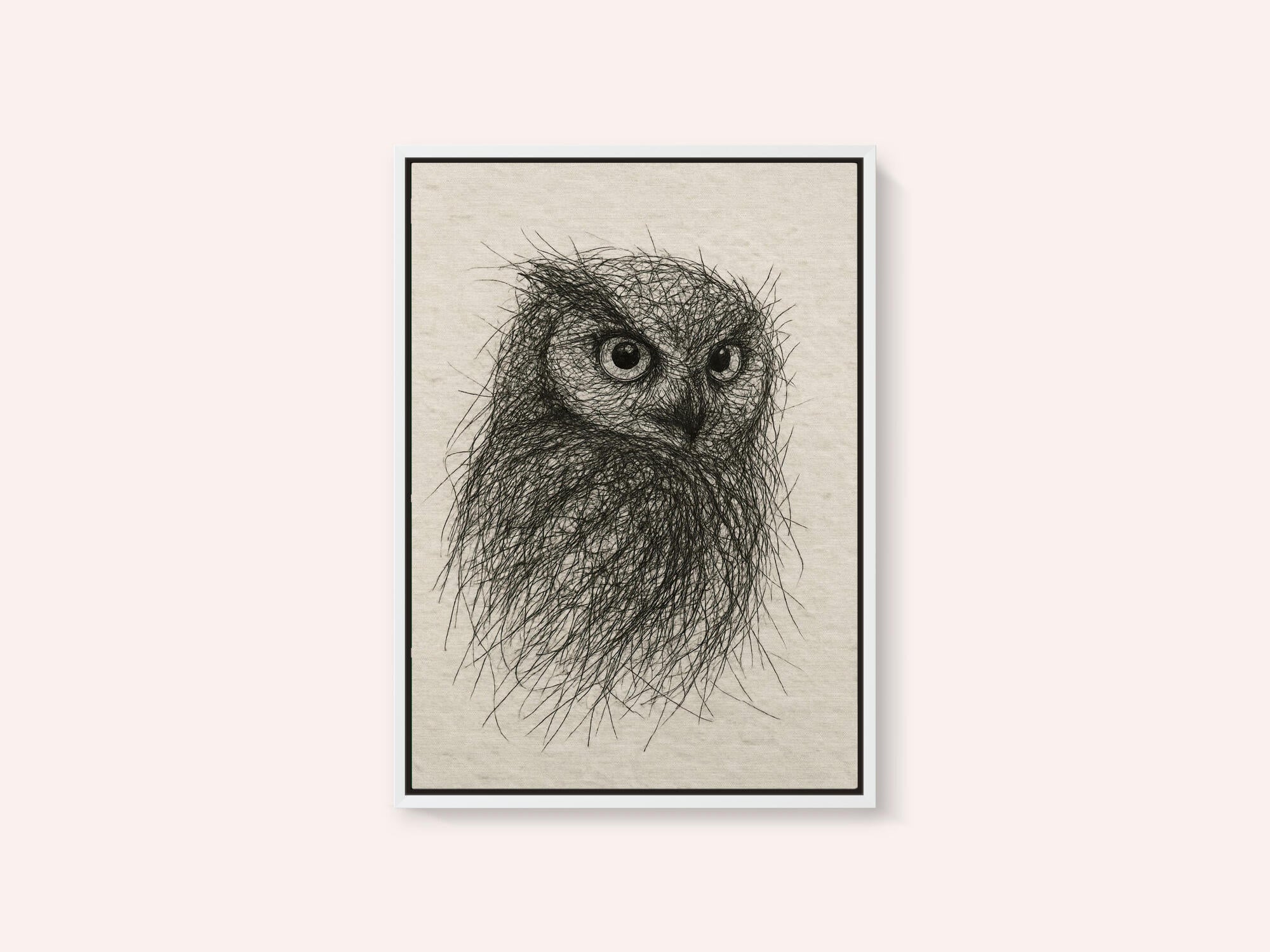 Scribbled Owl Gaze