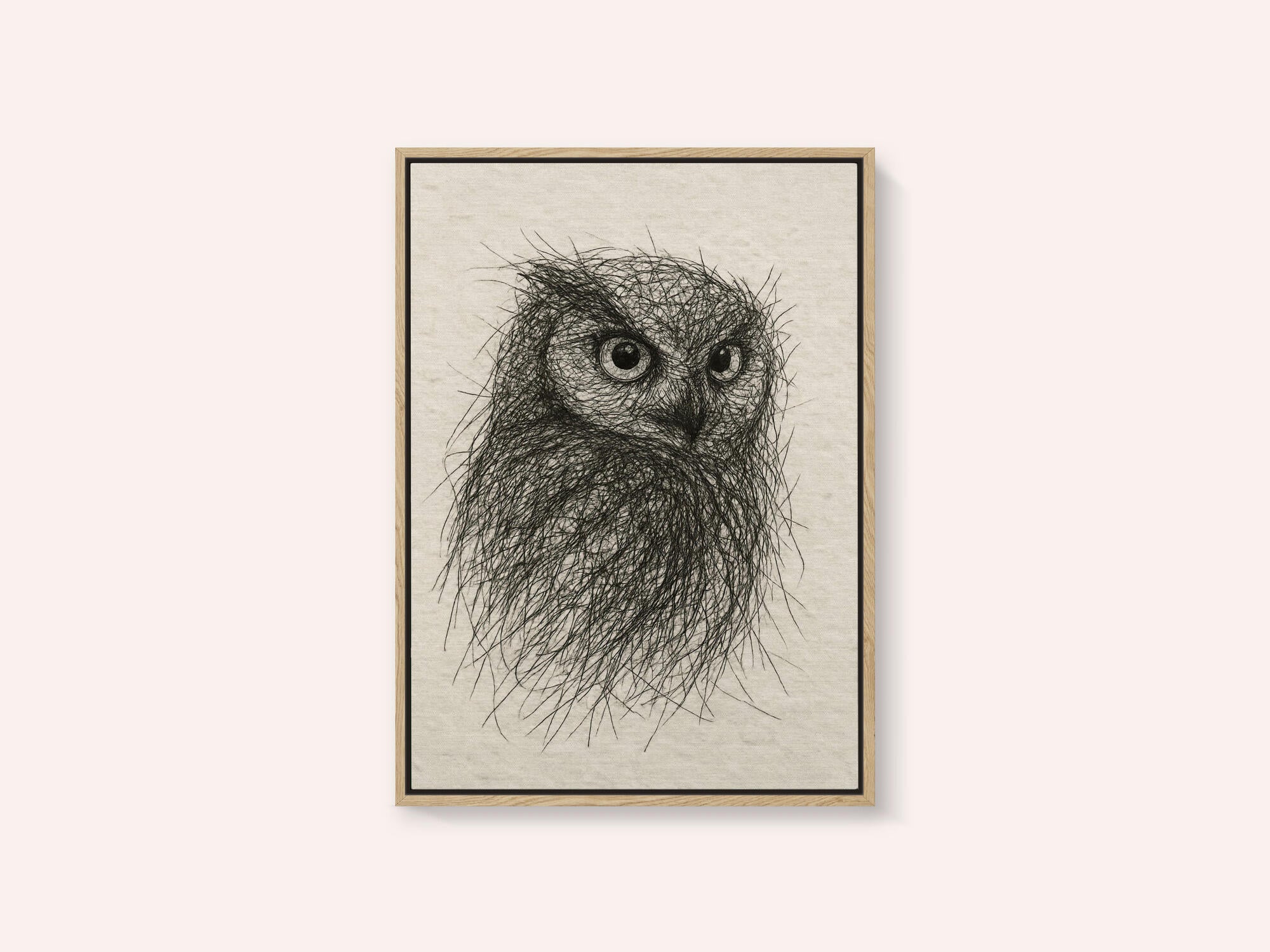 Scribbled Owl Gaze