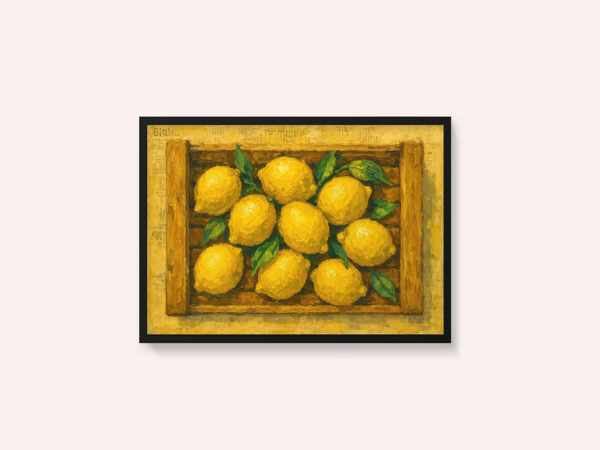 Fresh Lemons In Crate