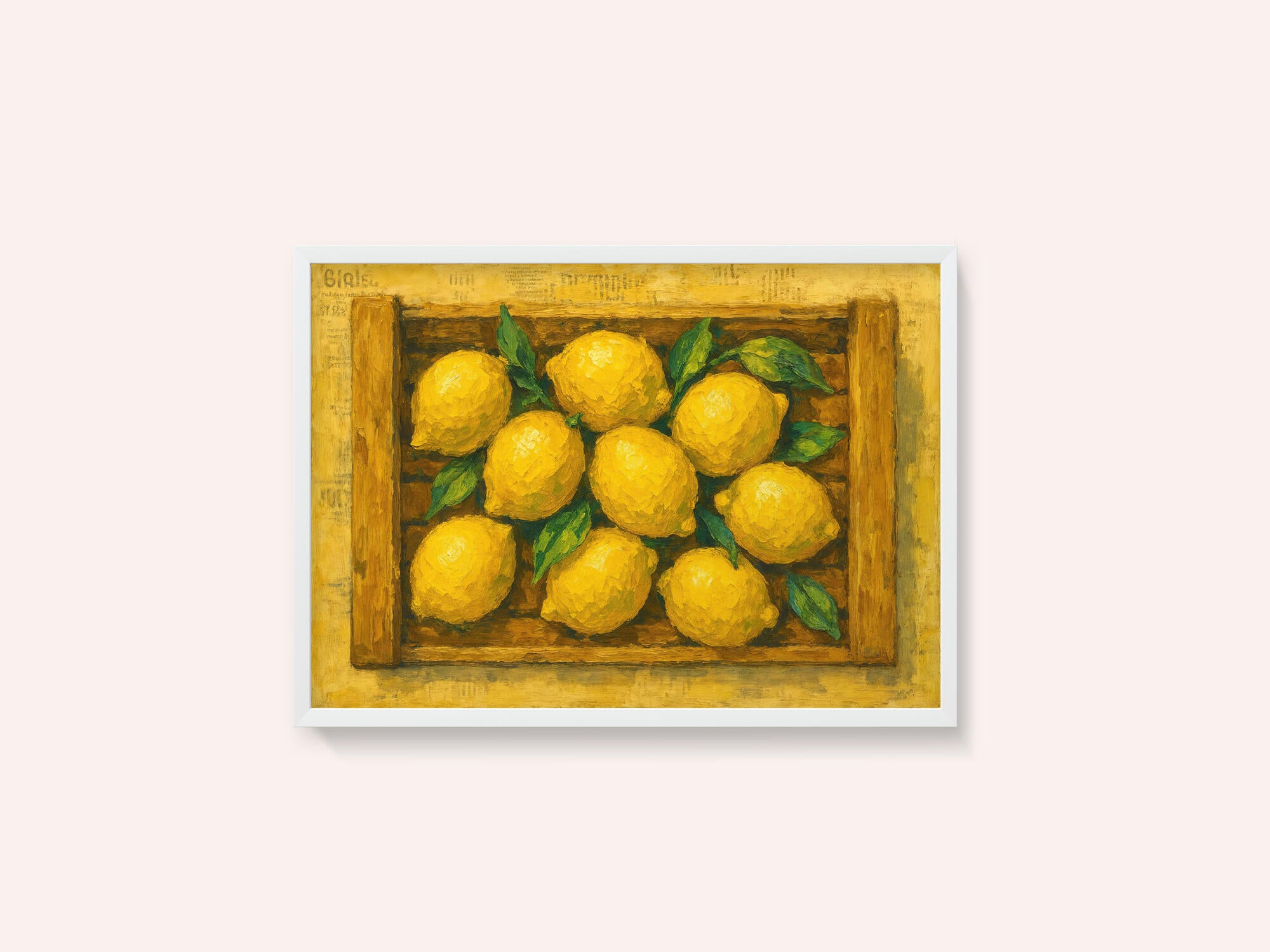 Fresh Lemons In Crate