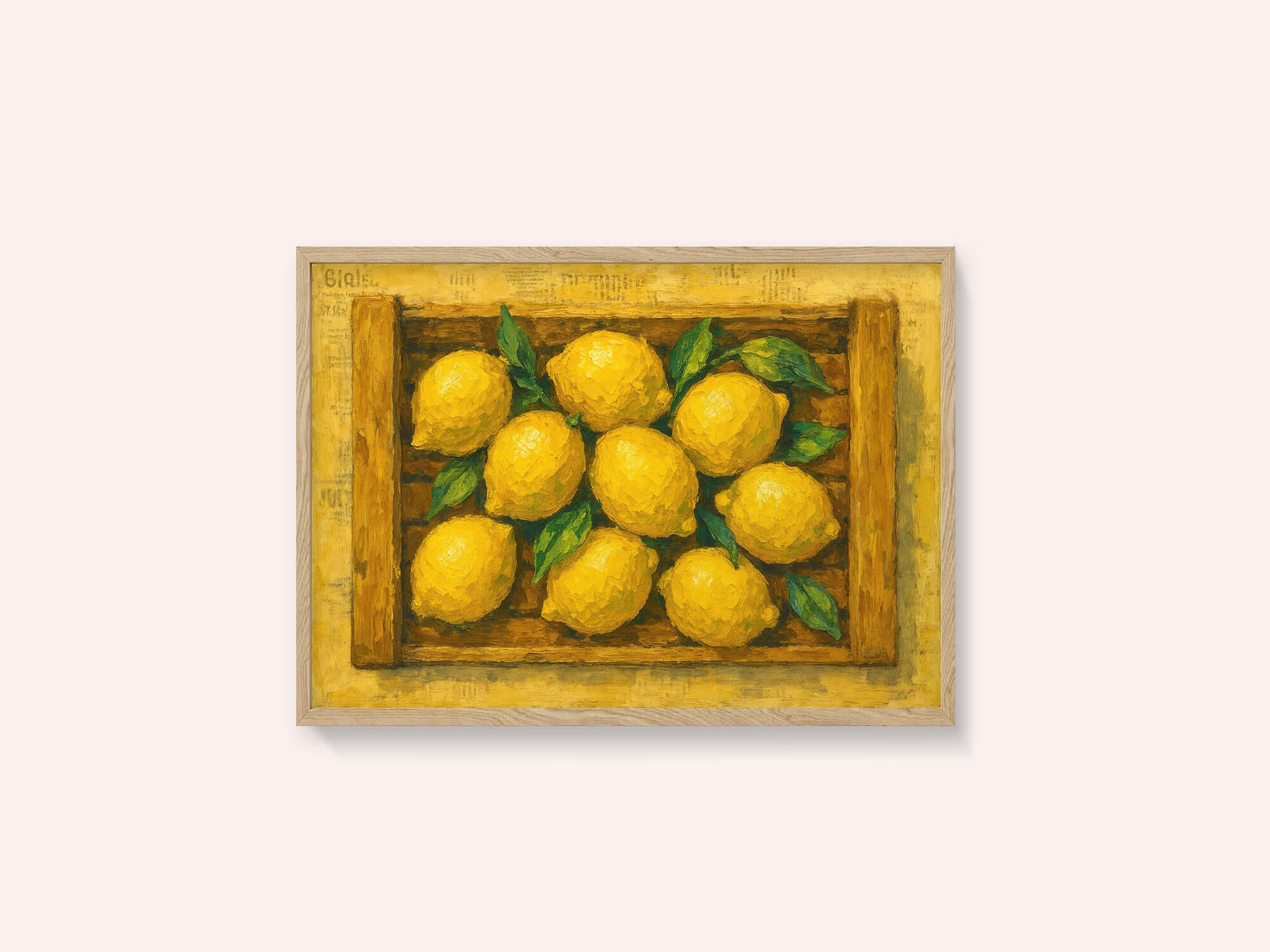 Fresh Lemons In Crate