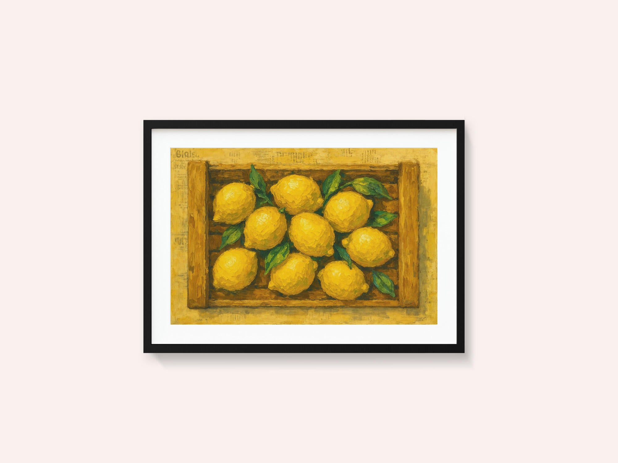 Fresh Lemons In Crate