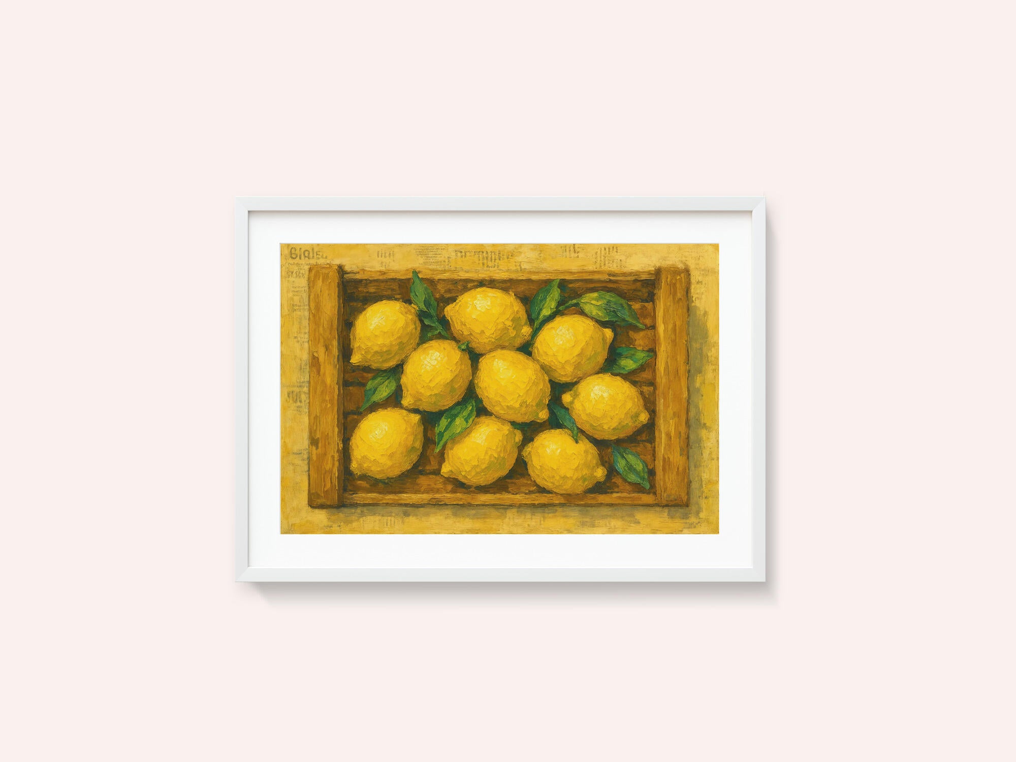 Fresh Lemons In Crate