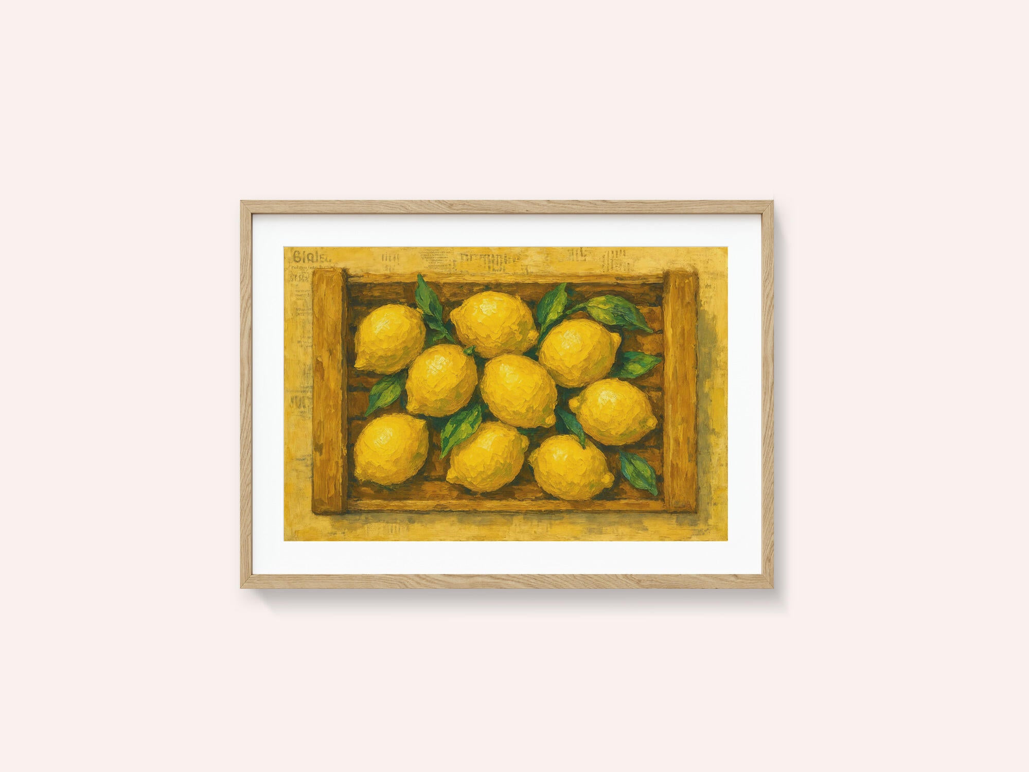 Fresh Lemons In Crate