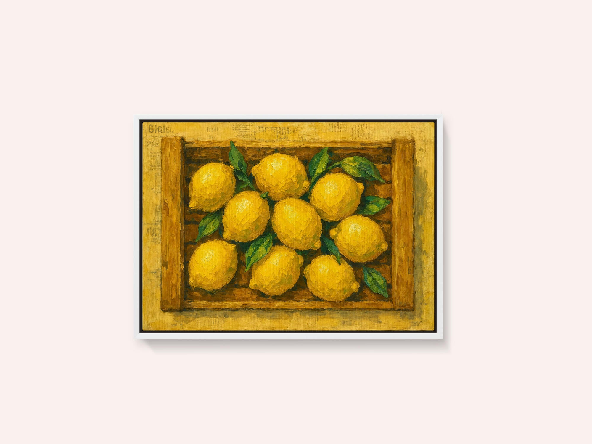 Fresh Lemons In Crate