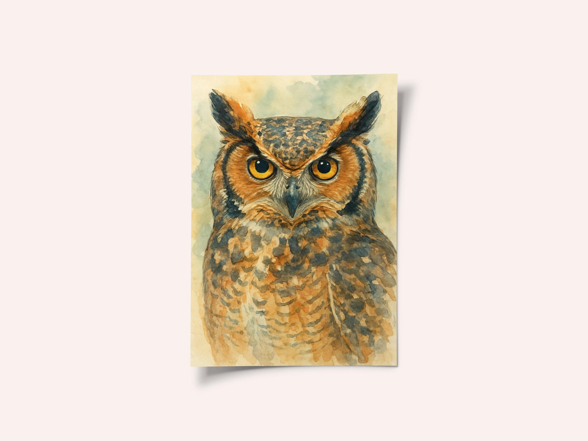 Great Horned Owl Portrait