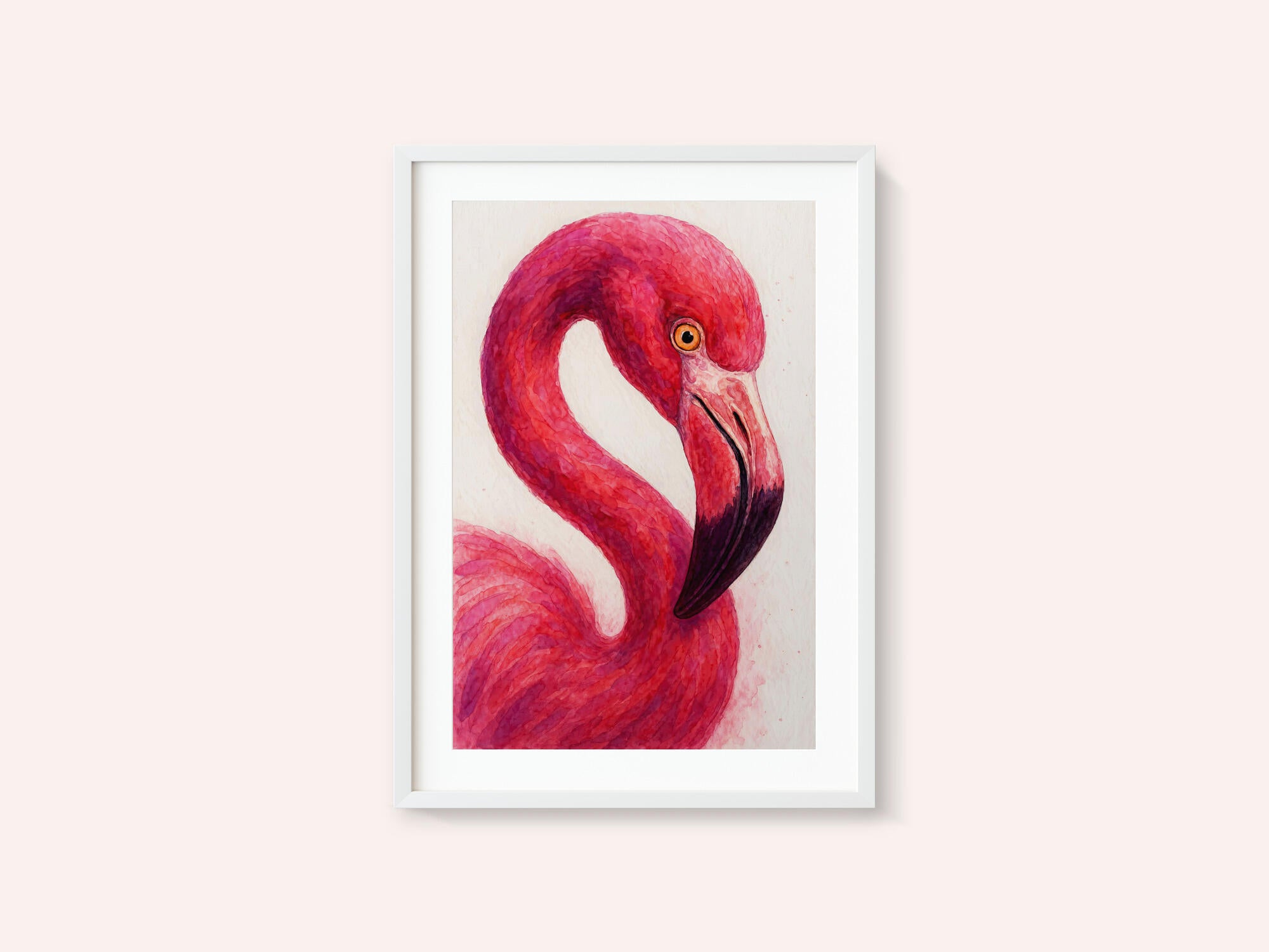Elegant Pink Flamingo