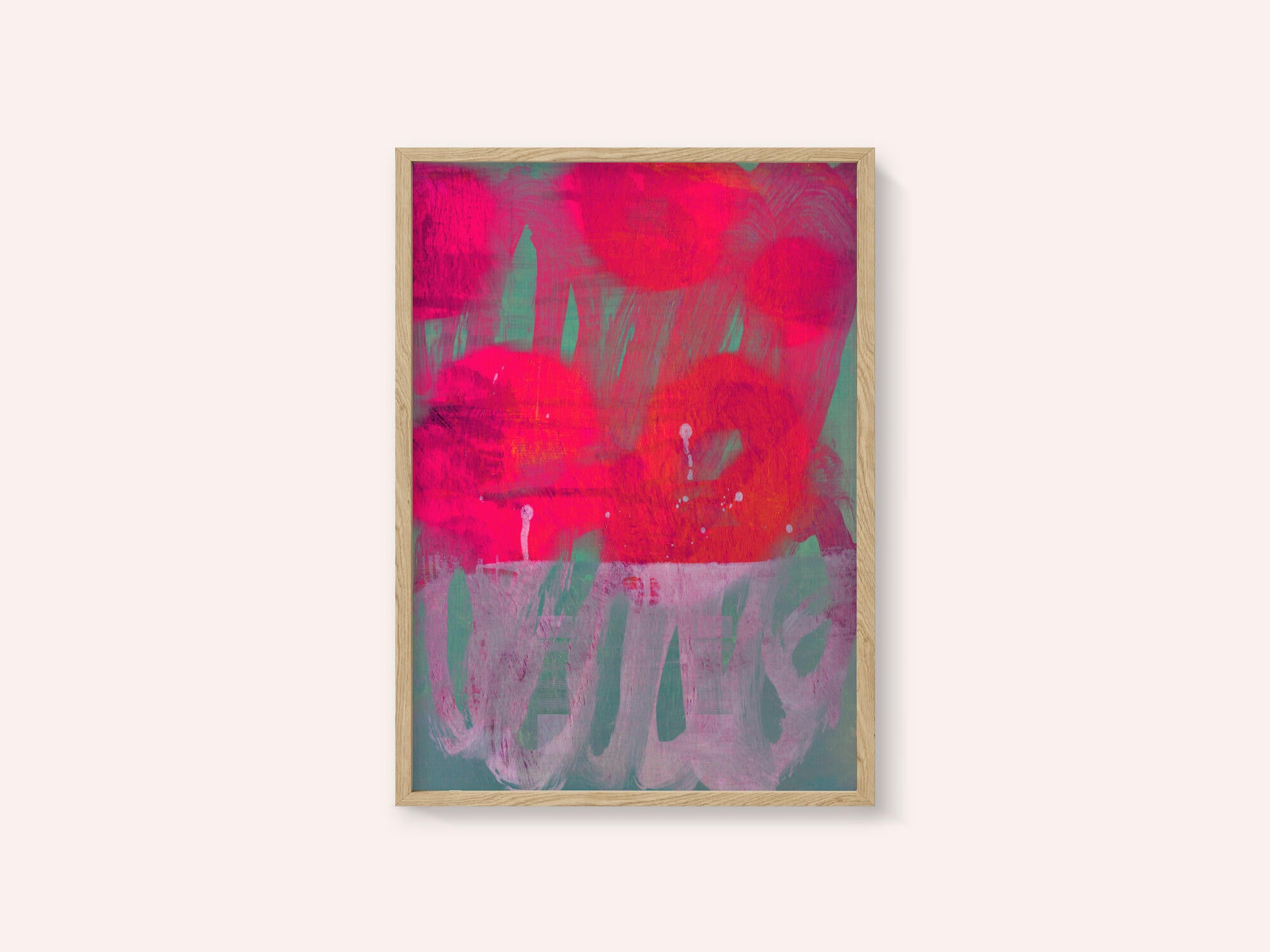 Vibrant Pink Abstract