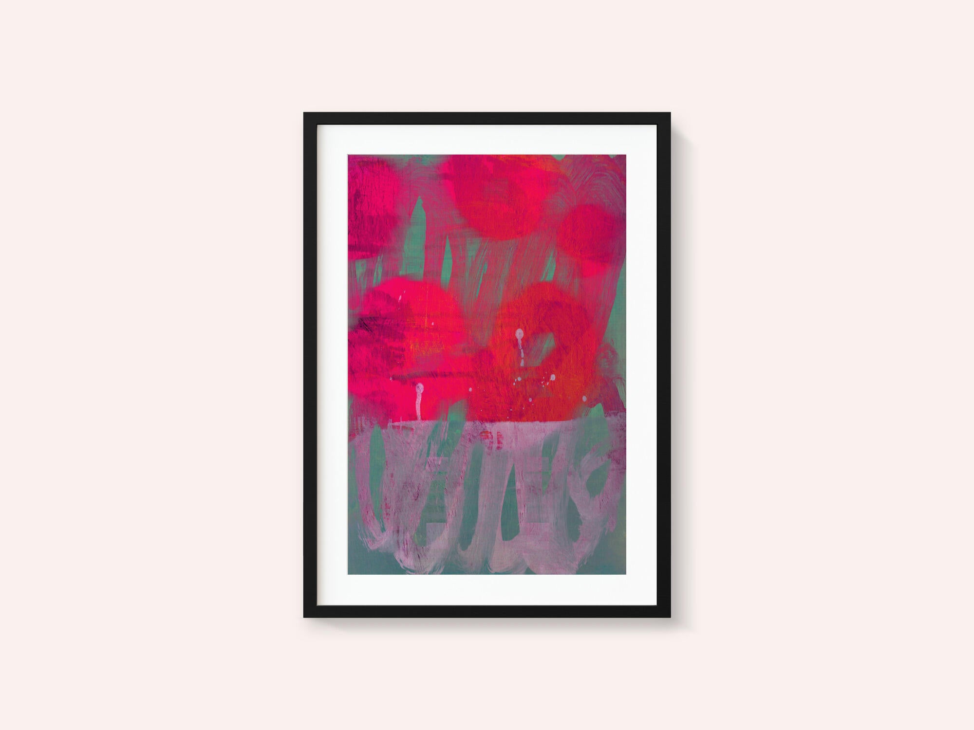 Vibrant Pink Abstract