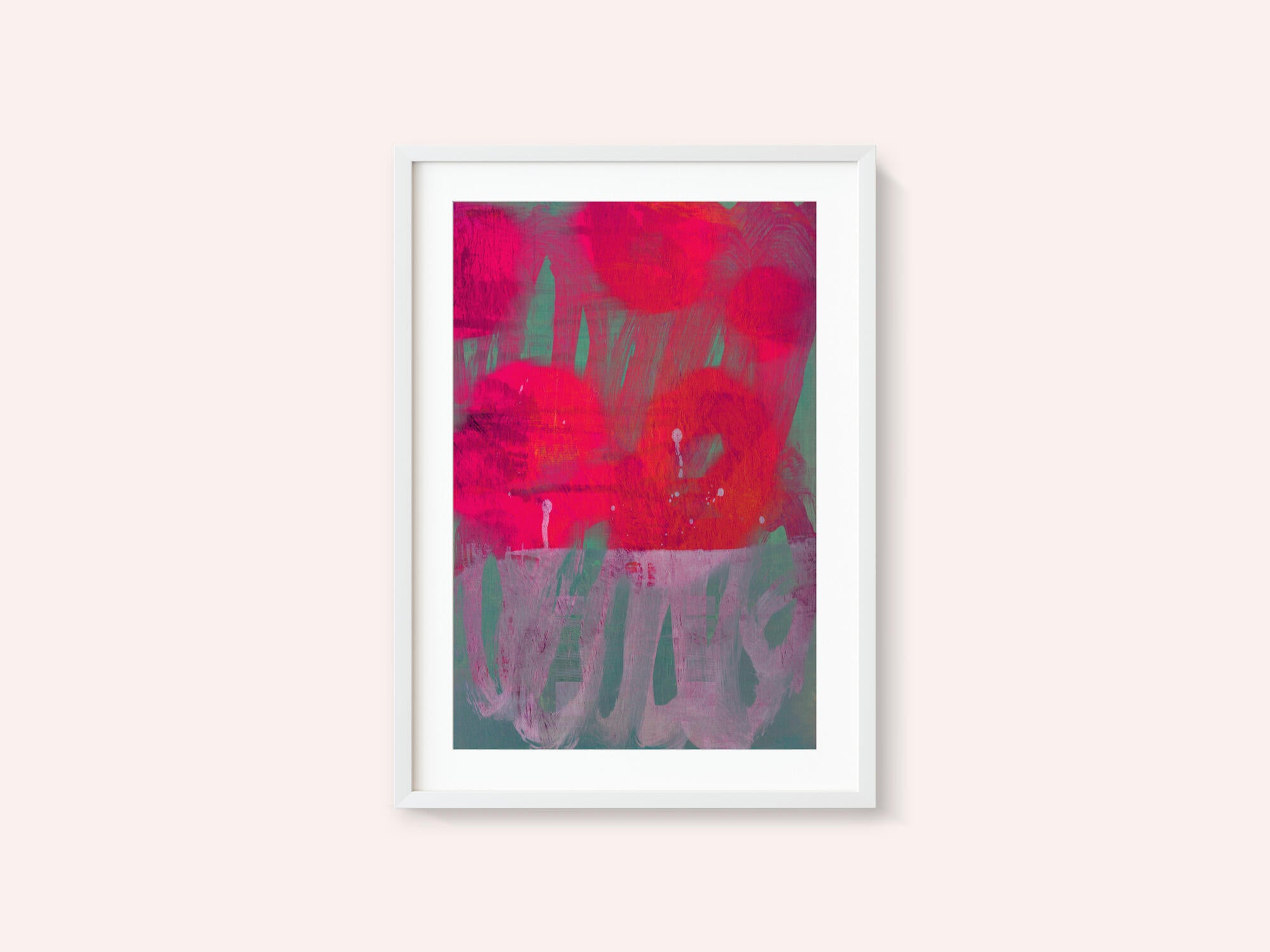 Vibrant Pink Abstract