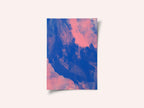 Blue Pink Abstract Strokes