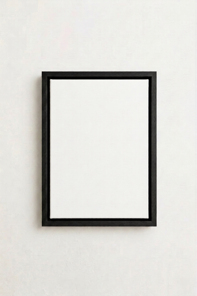 Black Canvas Floating Frame
