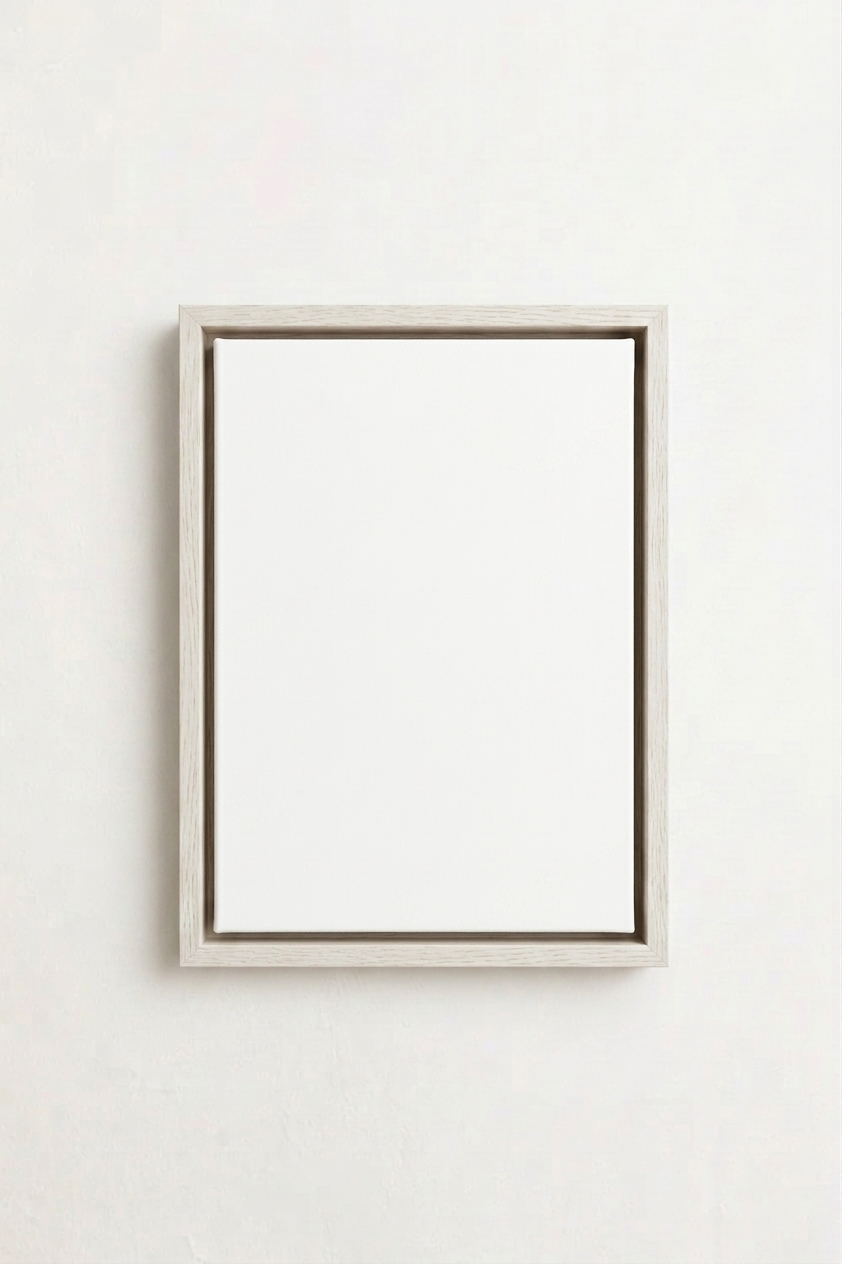 White Canvas Floating Frame