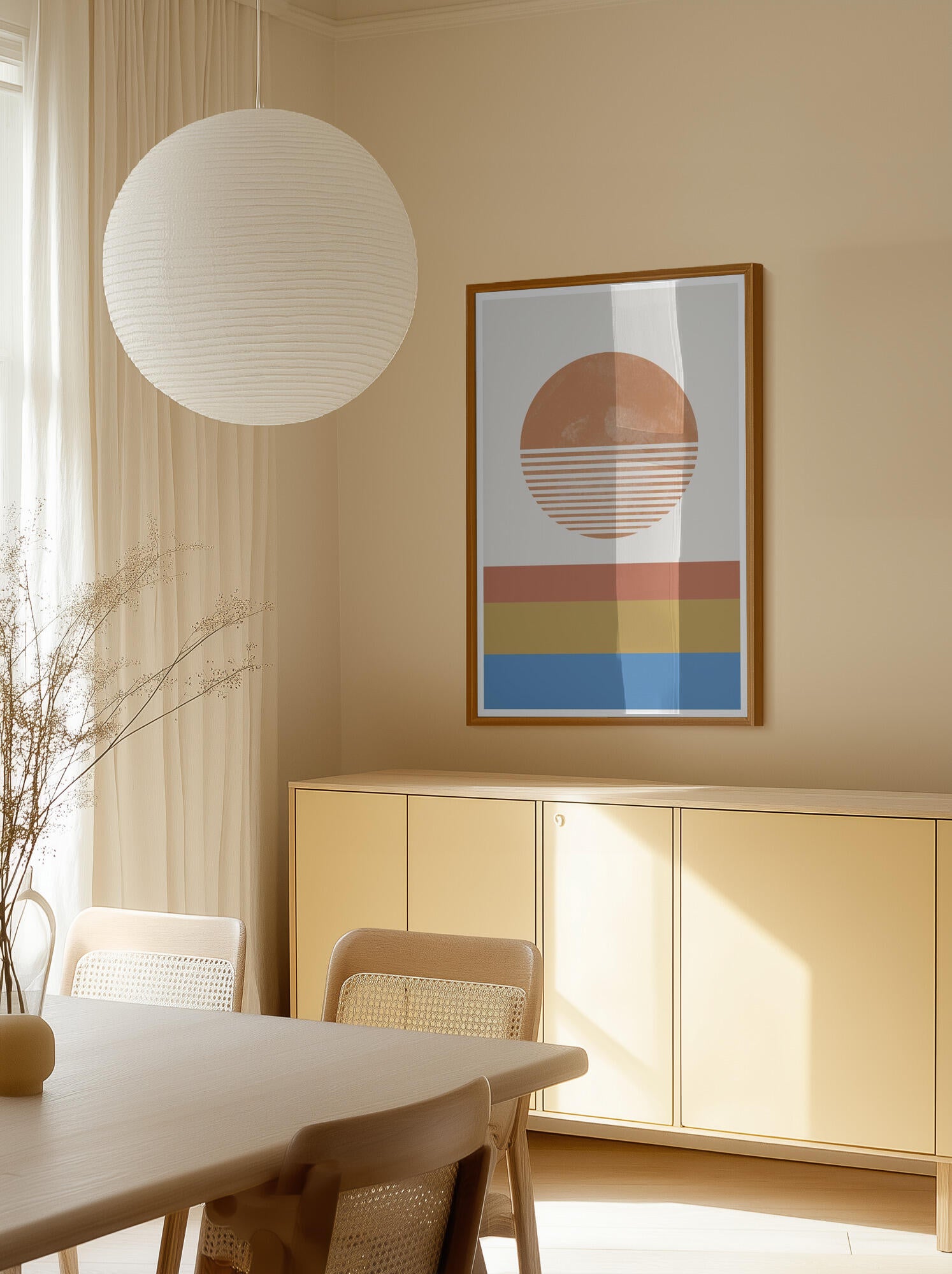 Striped Horizon Sun