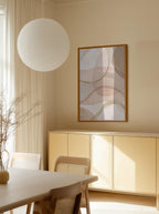 Blush and Brown Abstract