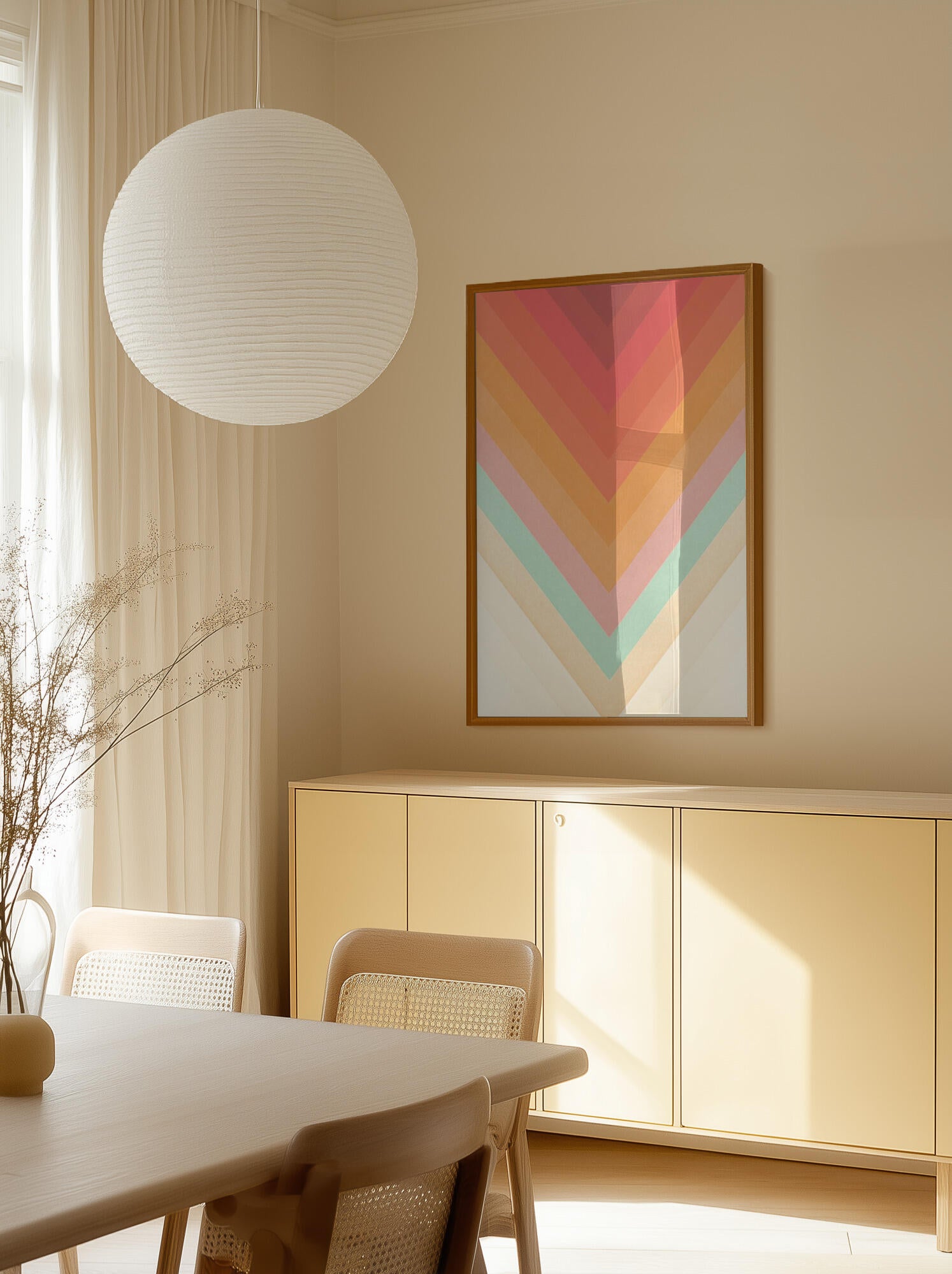 Retro Chevron Color Gradient