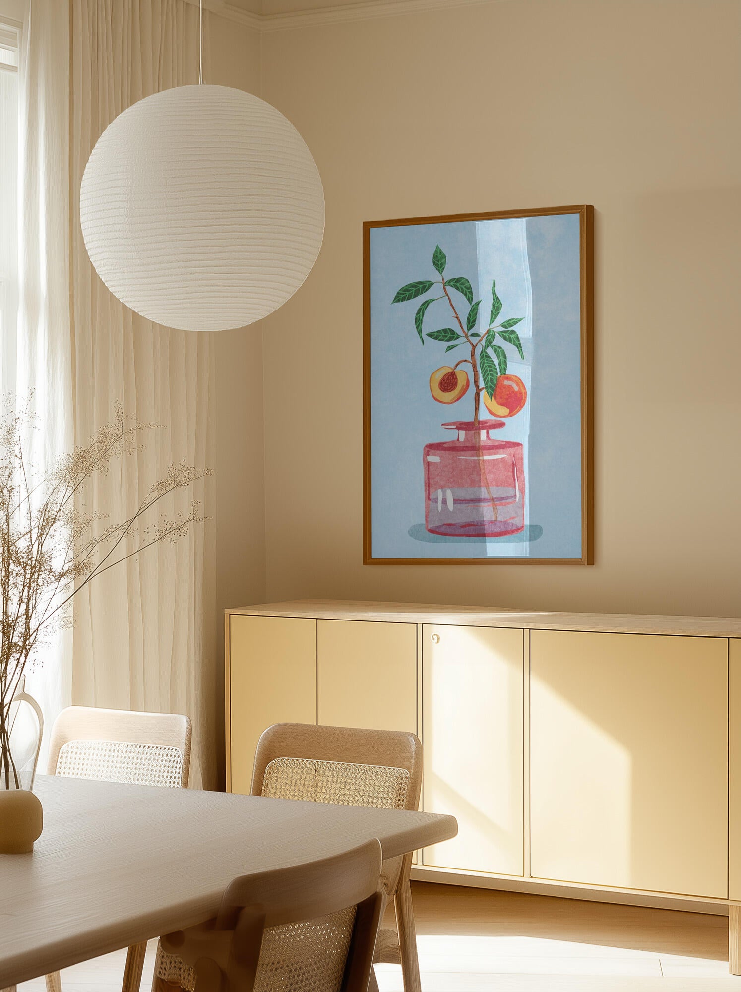 Peach Tree in Vase