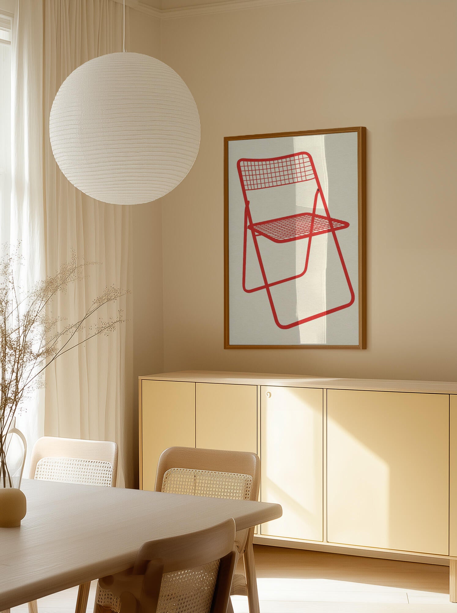 Ted Net Chair Red