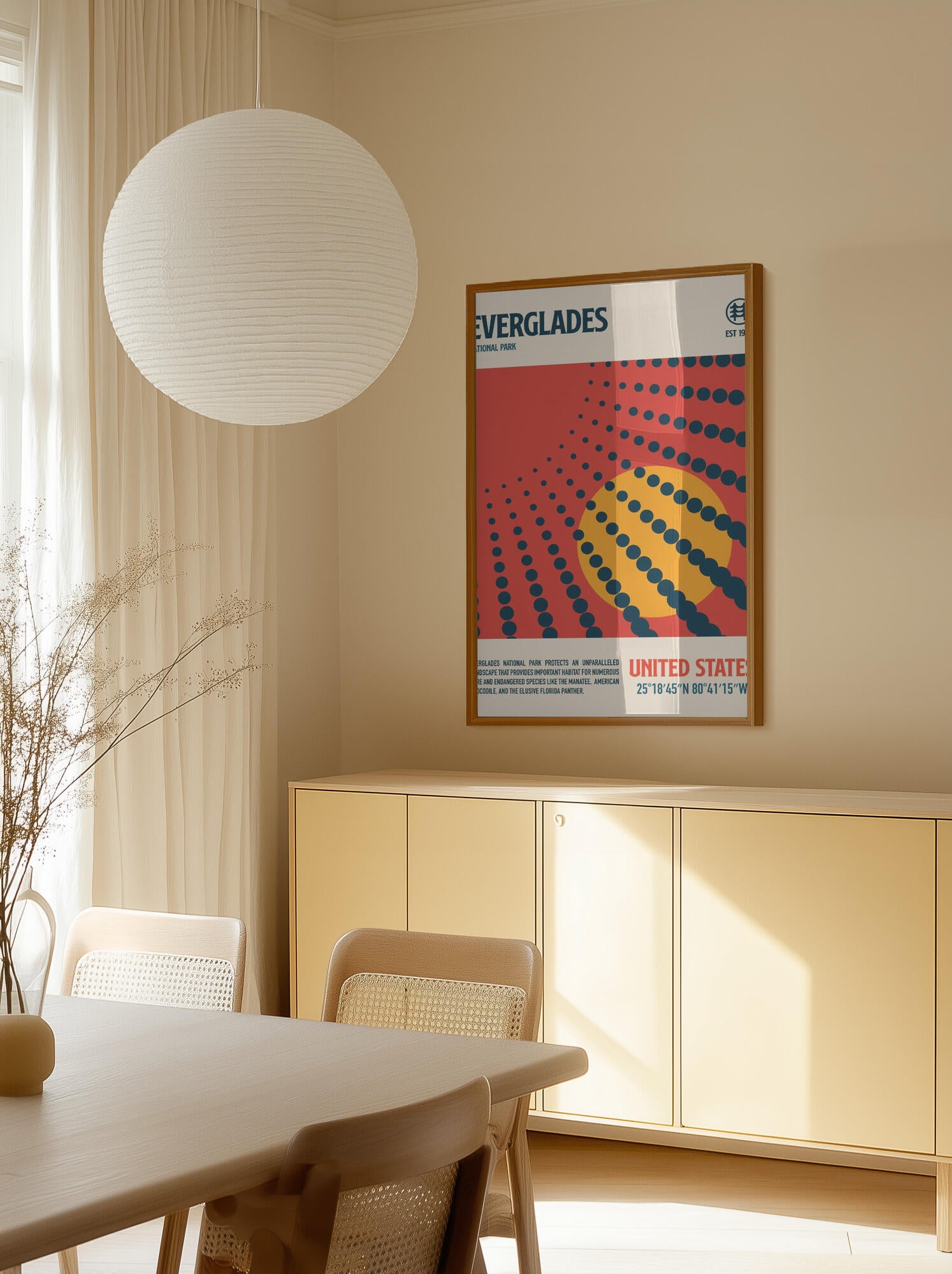 Evergldes National Park Travel Poster