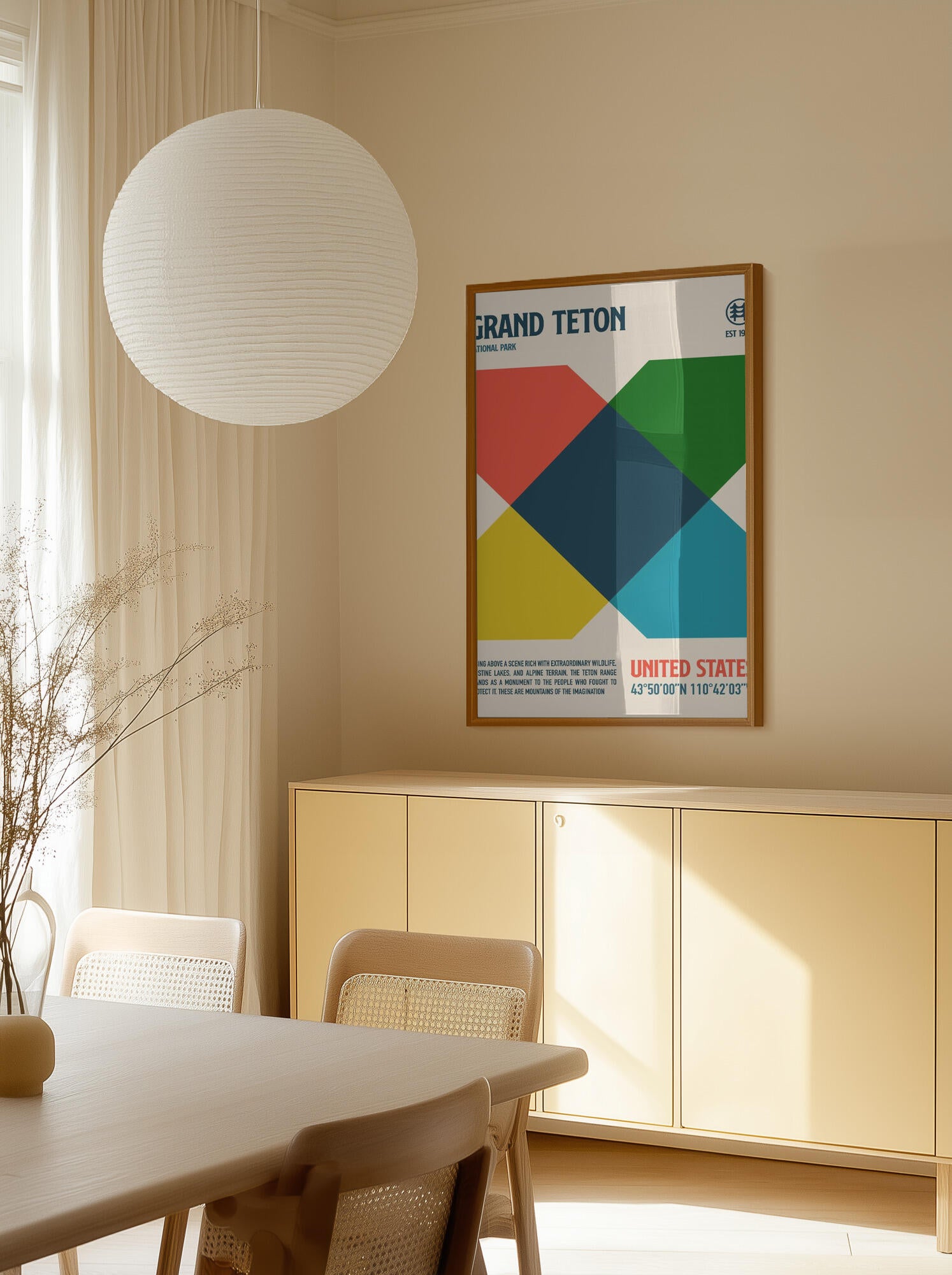 Grand Teton National Park Travel Poster
