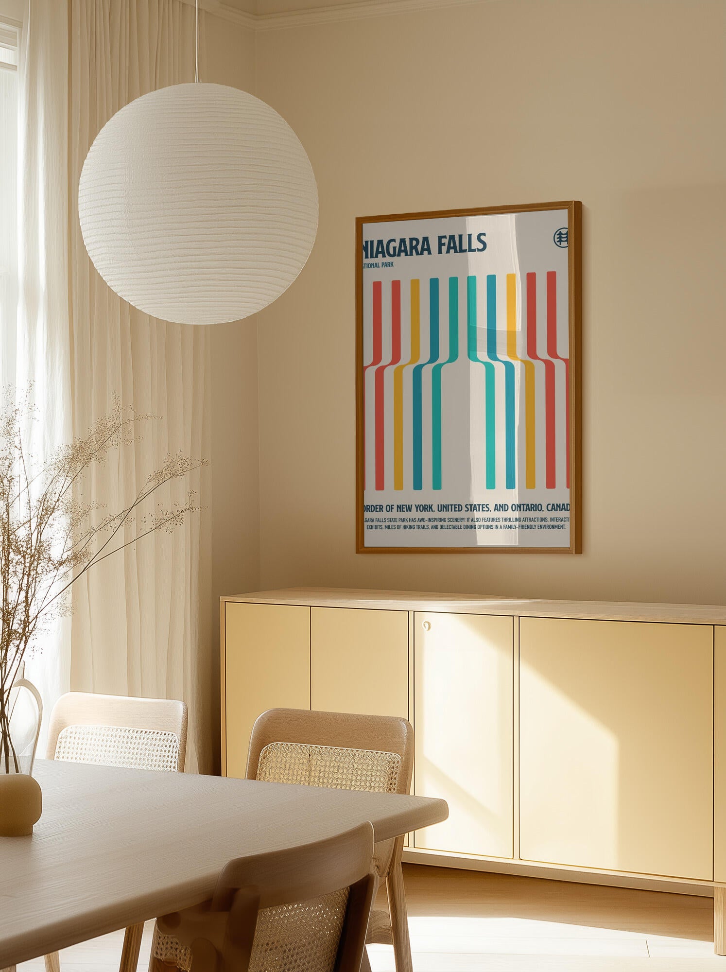 Niagara Falls National Park Travel Poster