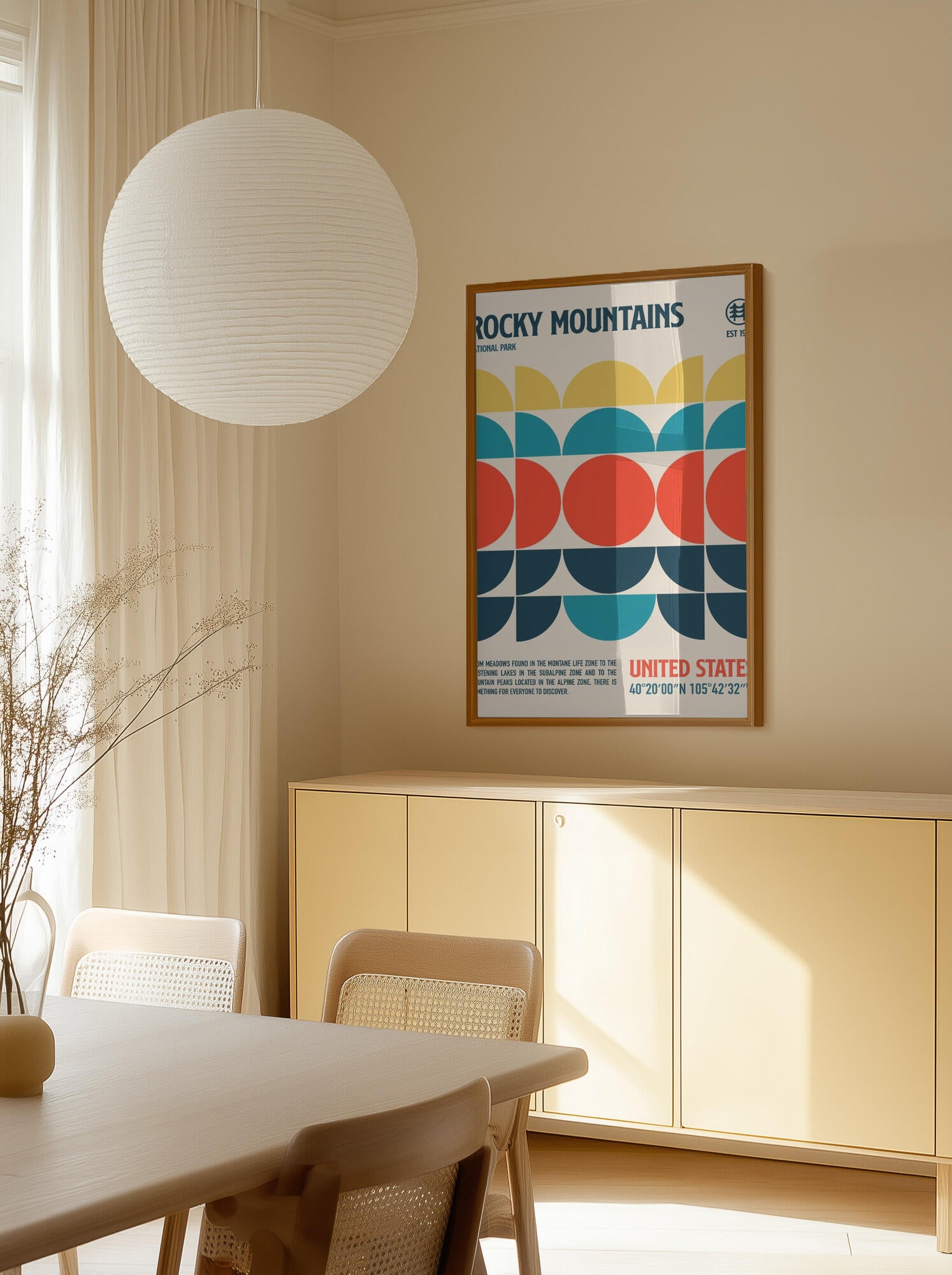 Rocky Mountains National Park Travel Poster