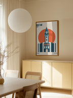 Brixton Tower Retro Travel Print