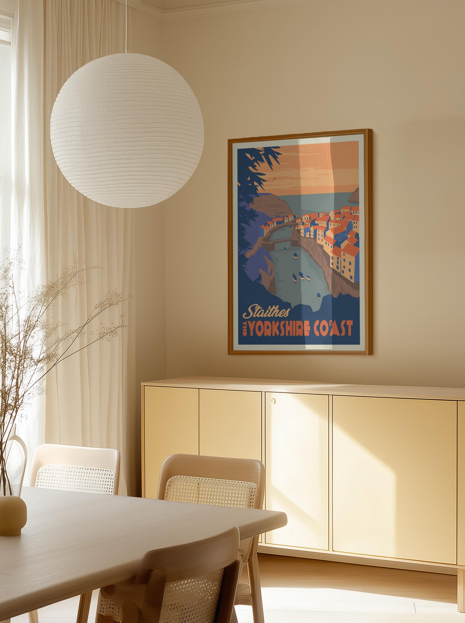 Staithes Yorkshire Travel Print