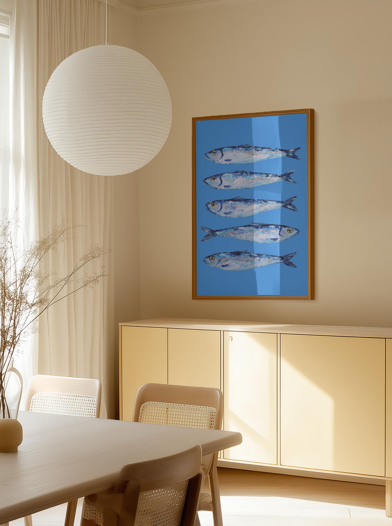 Sardines on Blue