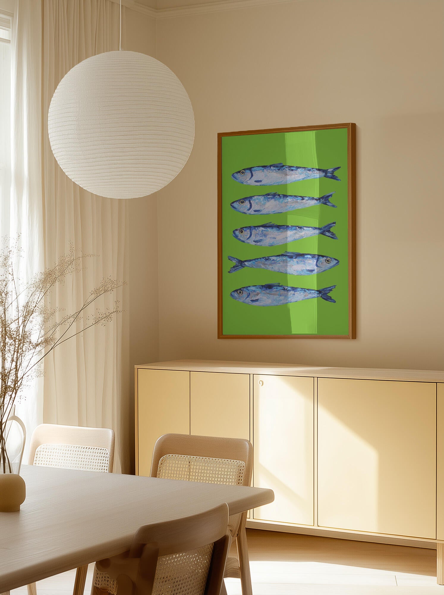 Sardines Lime Green