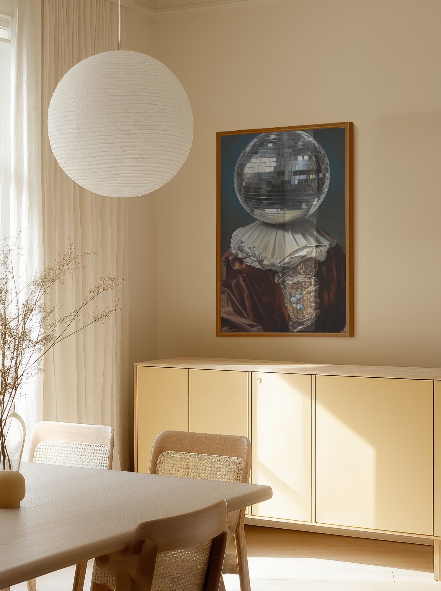 Antique Disco Ball, A Man with Disco head