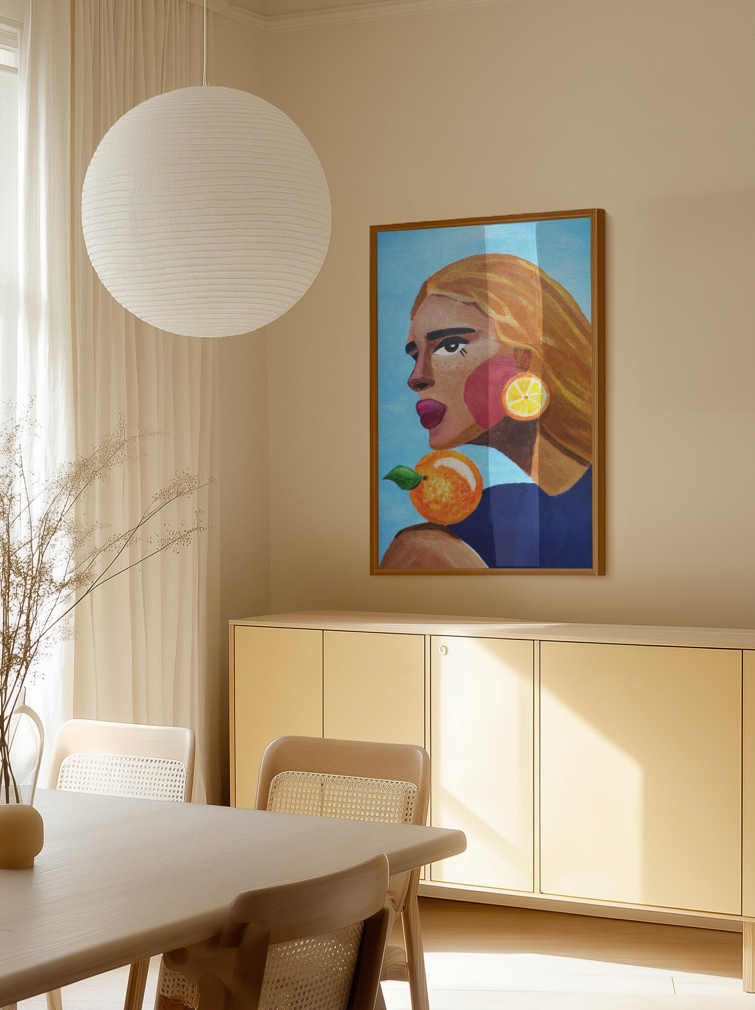 Woman With Orange