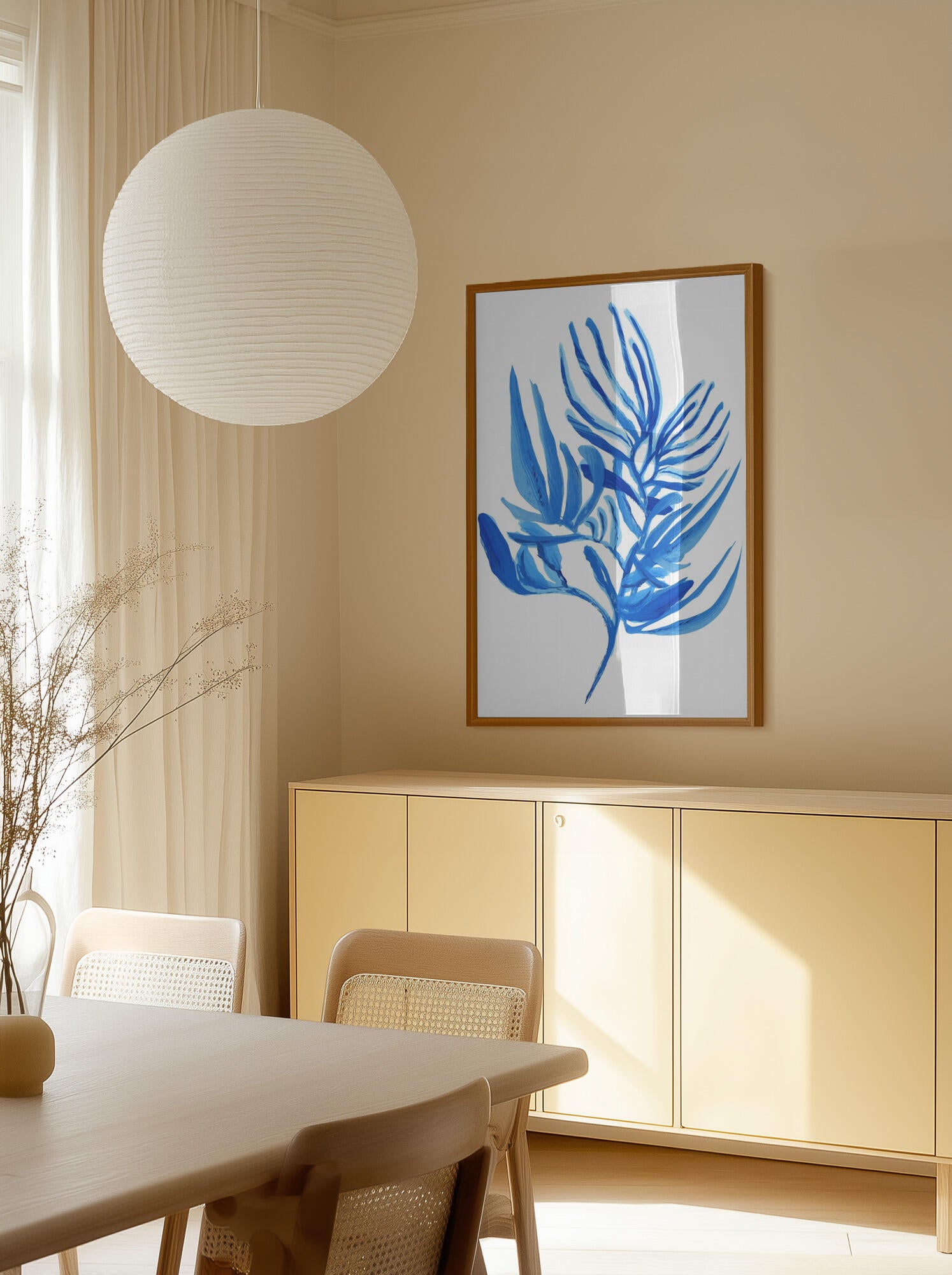 Blue Aquatic Plant Poster 6