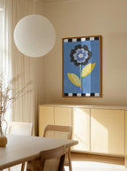 Flower with a Blue and Black Petal