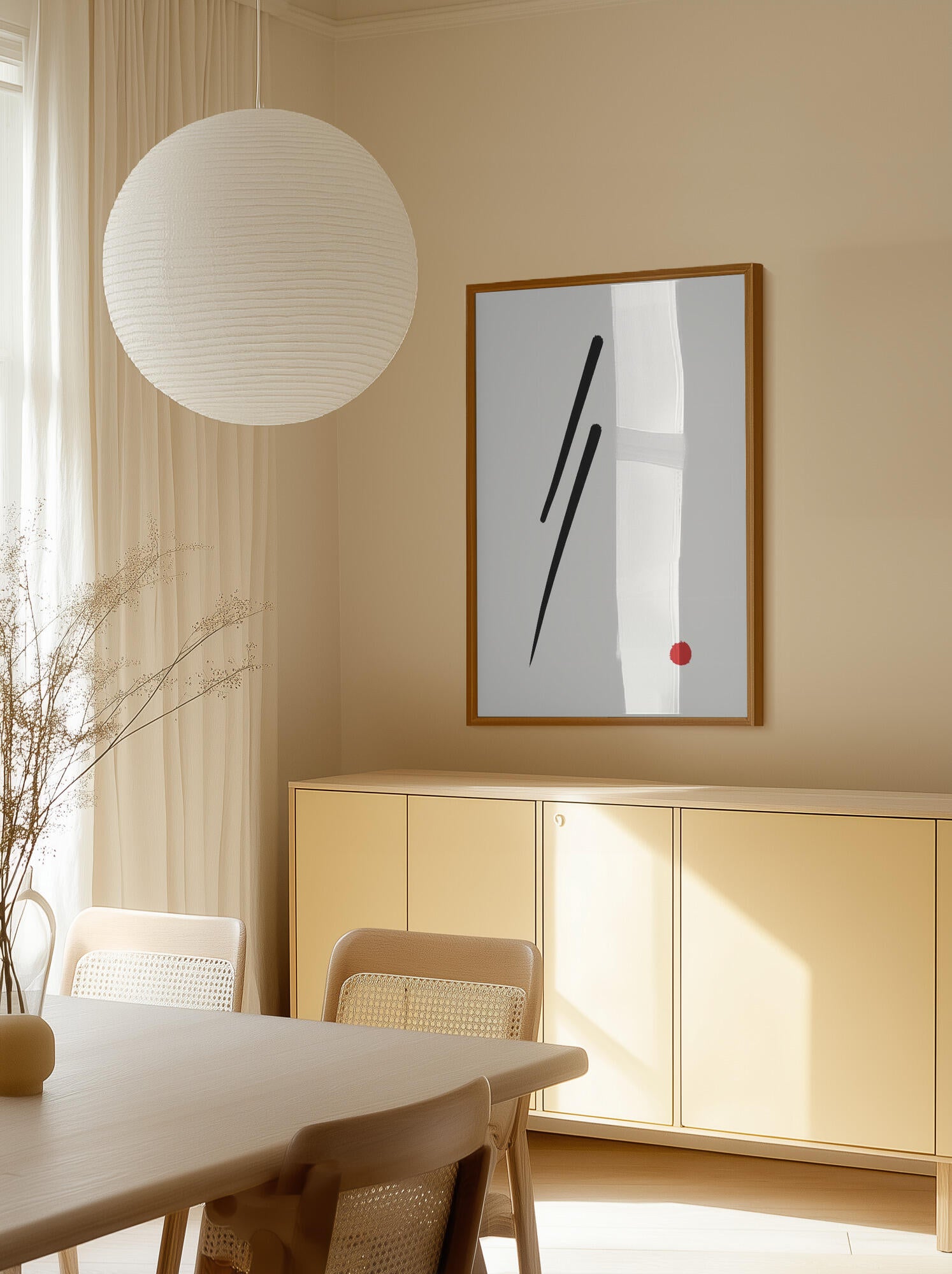 Black Line Red Dot