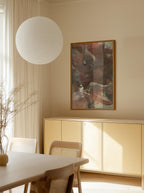 Organic Shapes in Earthy Tones of Brown and Green