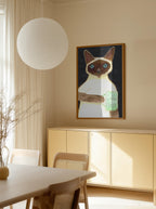 coffee cat 2 Siamese