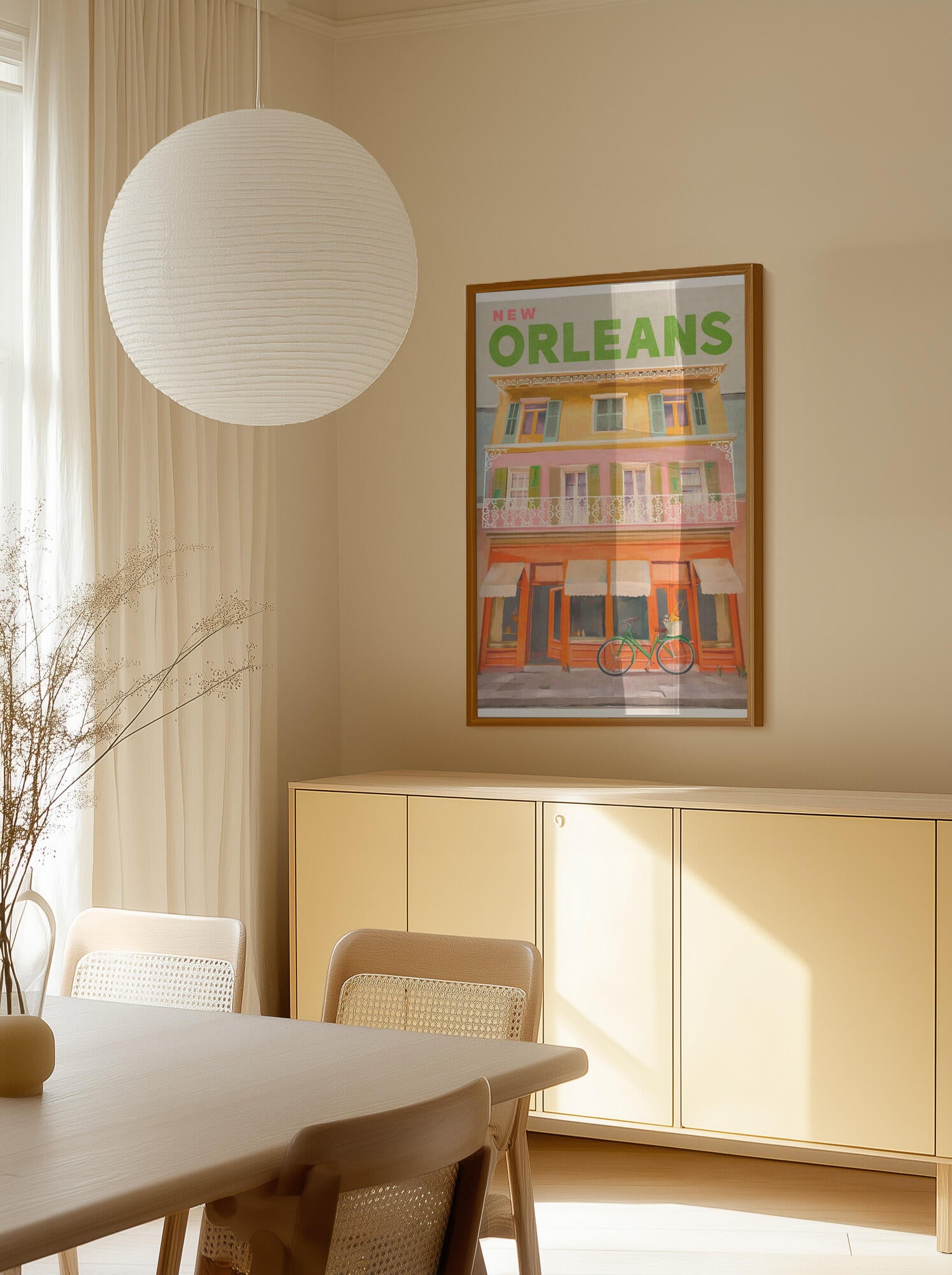 New Orleans Louisiana Vintage Travel Poster