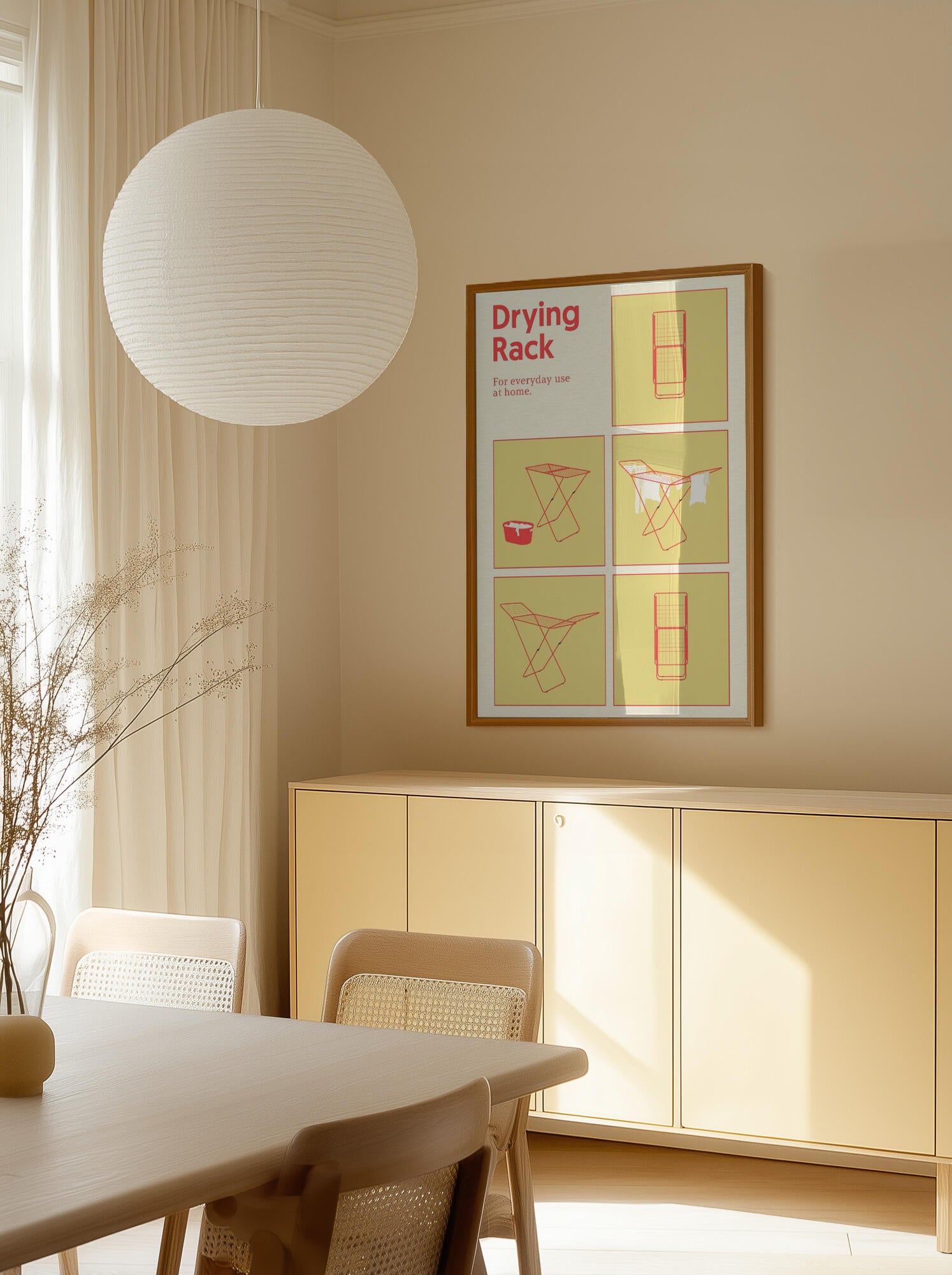Poster Drying Rack
