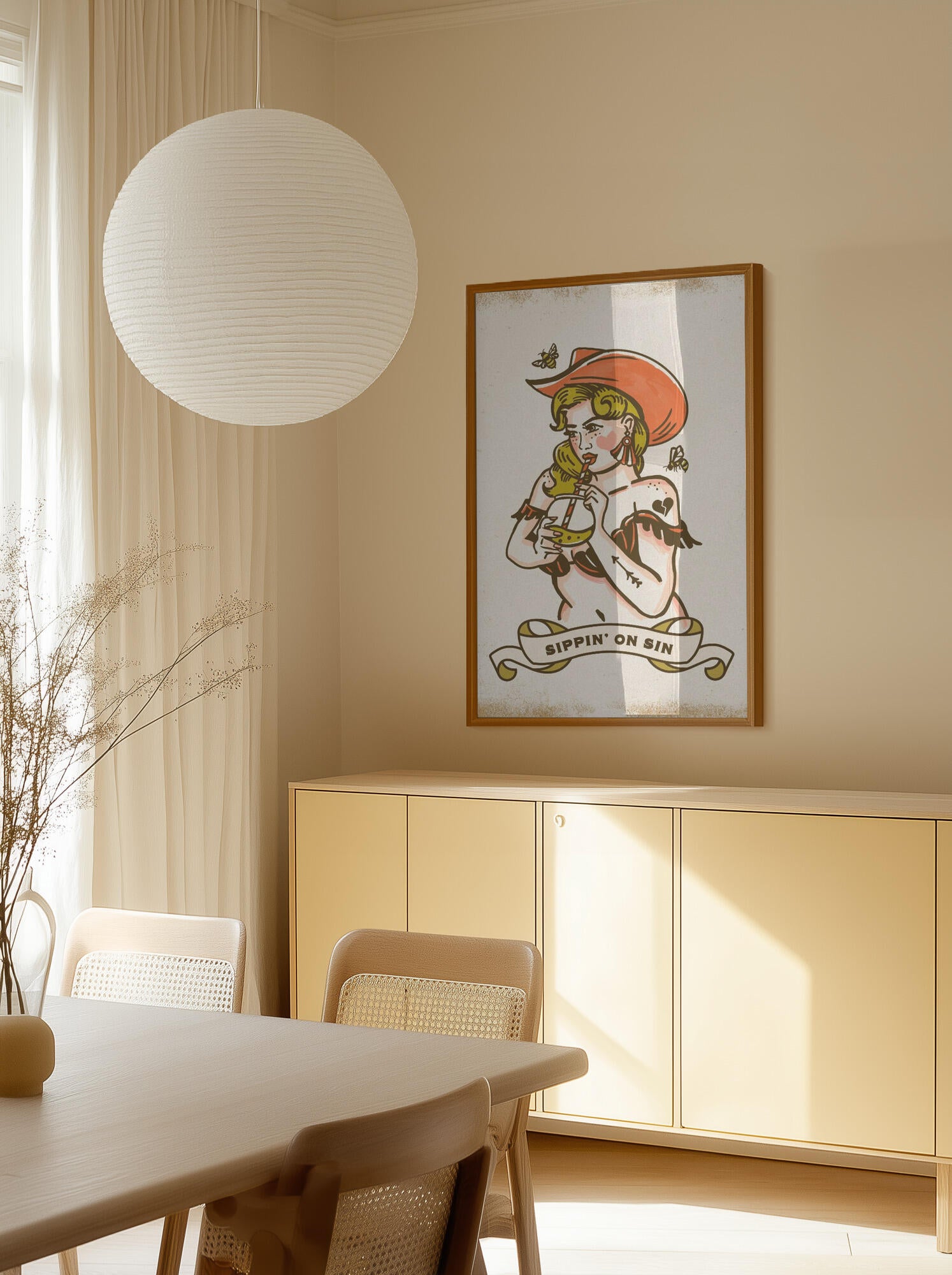 Sippin On Sin Cute &amp; Sassy Cowgirl Art