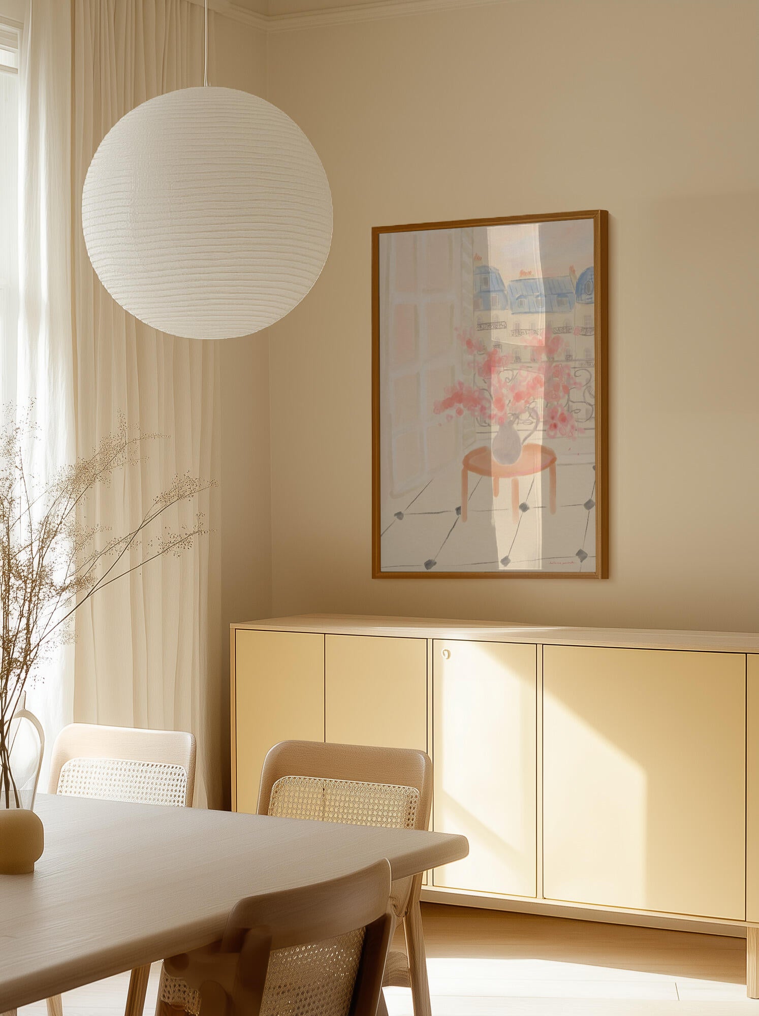 Cherry Blossoms In Parisian Apartment