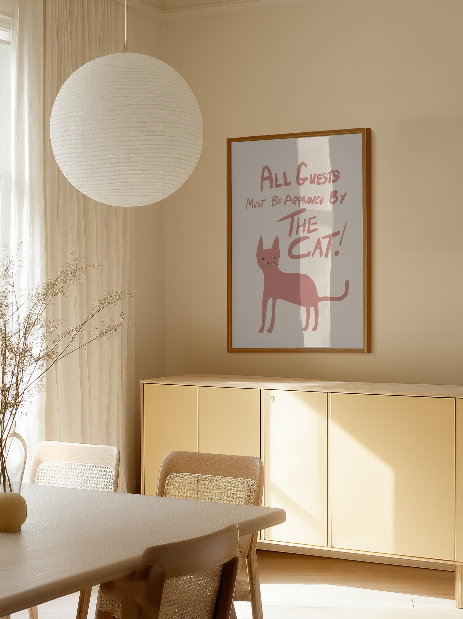 All guests must be approved by the cat!