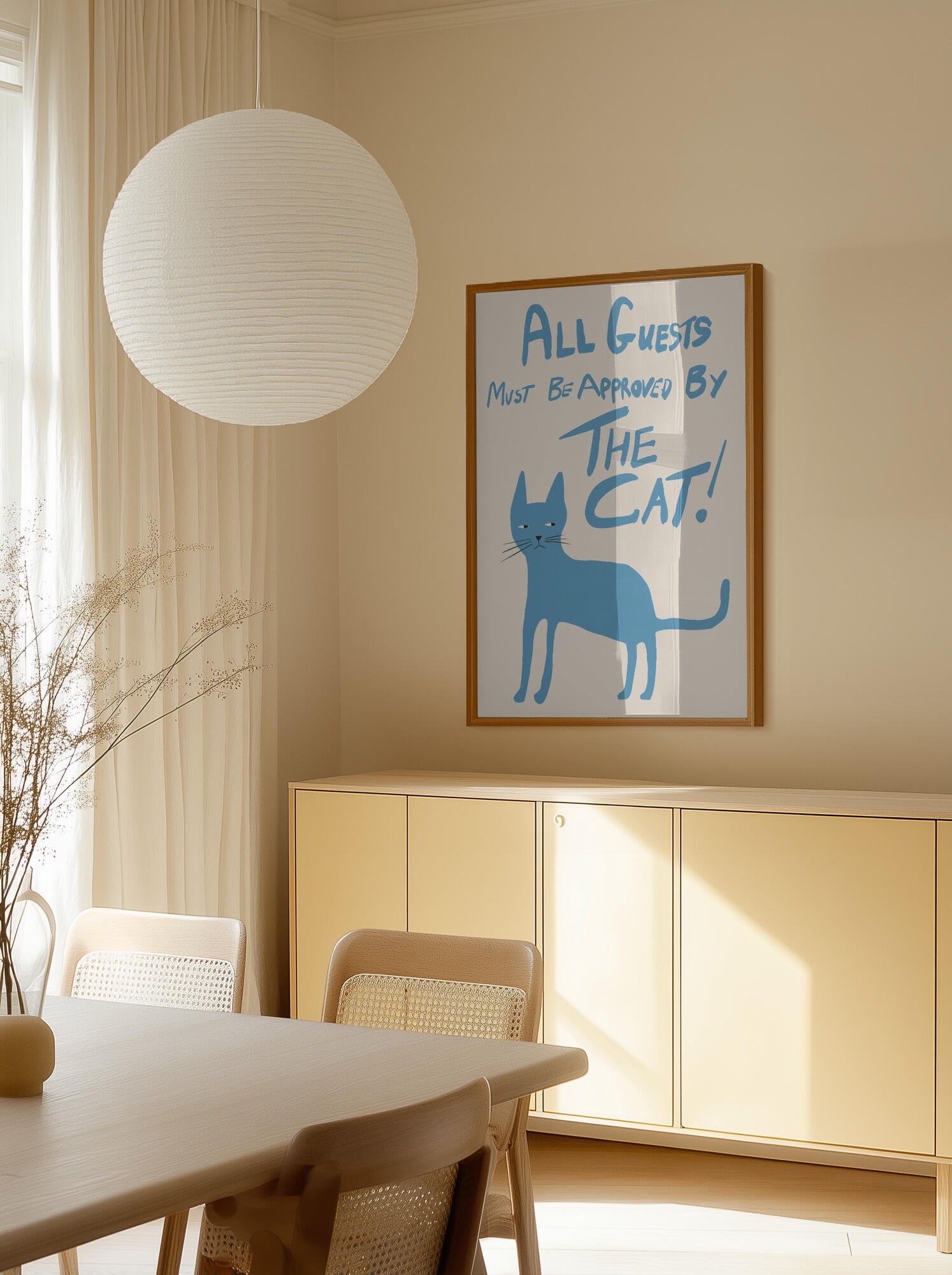 All guests must be approved by the cat!